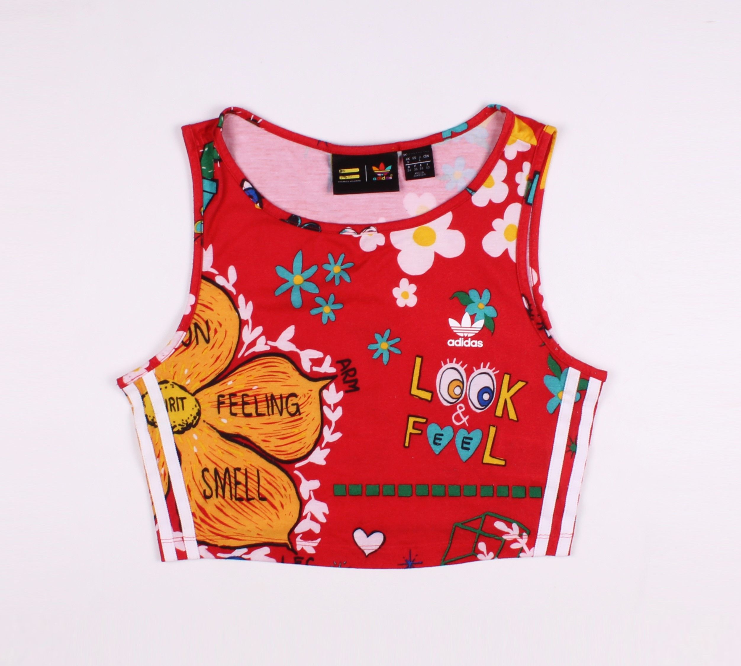 Adidas × Pharrell Adidas X Pharrell Williams Printed Cropped Top Size S / US 4 / IT 40 - 3 Thumbnail