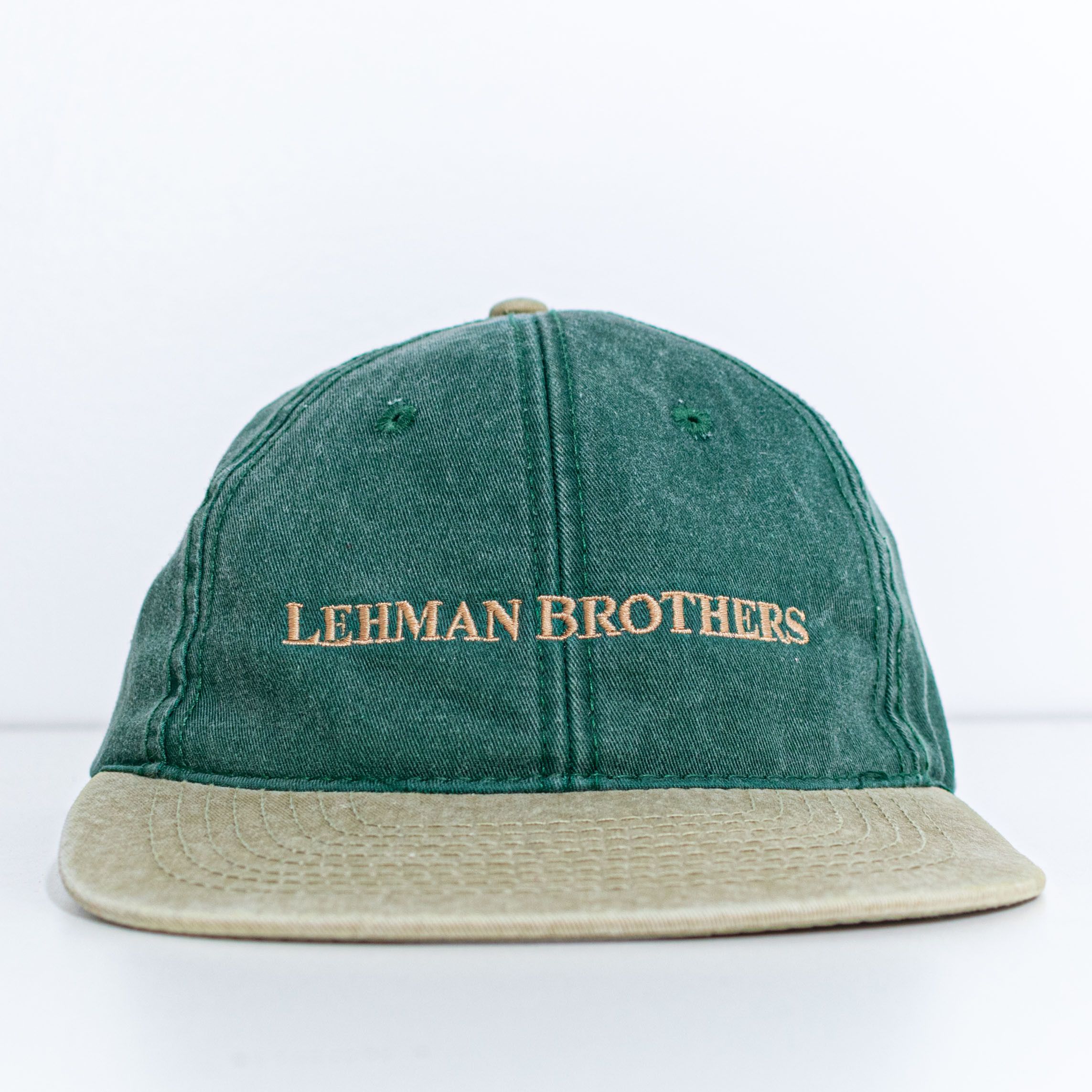 image of 1998 Lehman Brothers Tennis Hat Strap Back Finance VTG Retro in Green, Men's