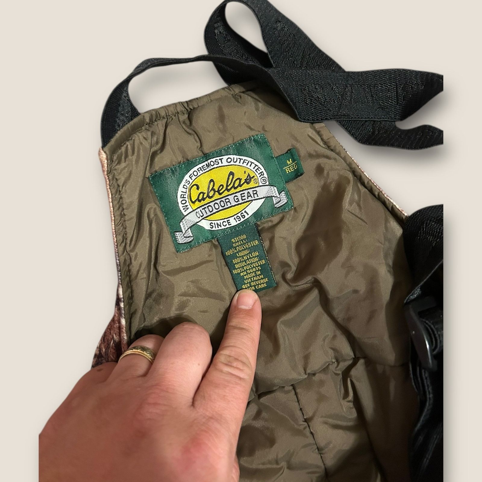Cabelas Cabelas Camo Bib Overalls Mens MInsulated Hunting Style Zip Size US 36 / EU 52 - 2 Thumbnail