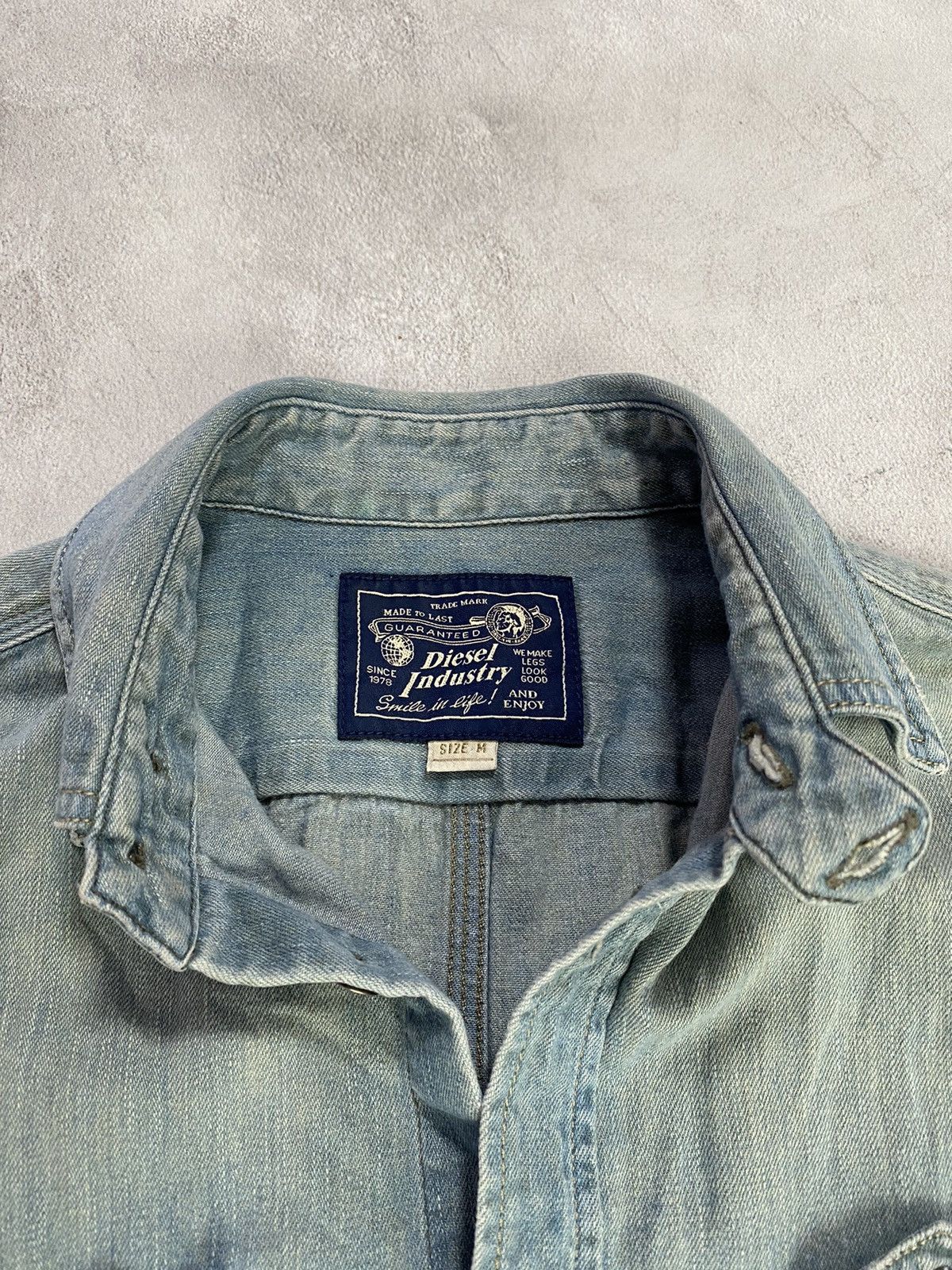 Diesel ⛽️ Vintage Shirt Button Up DIESEL JEANS RETRO Size US M / EU 48-50 / 2 - 5 Thumbnail