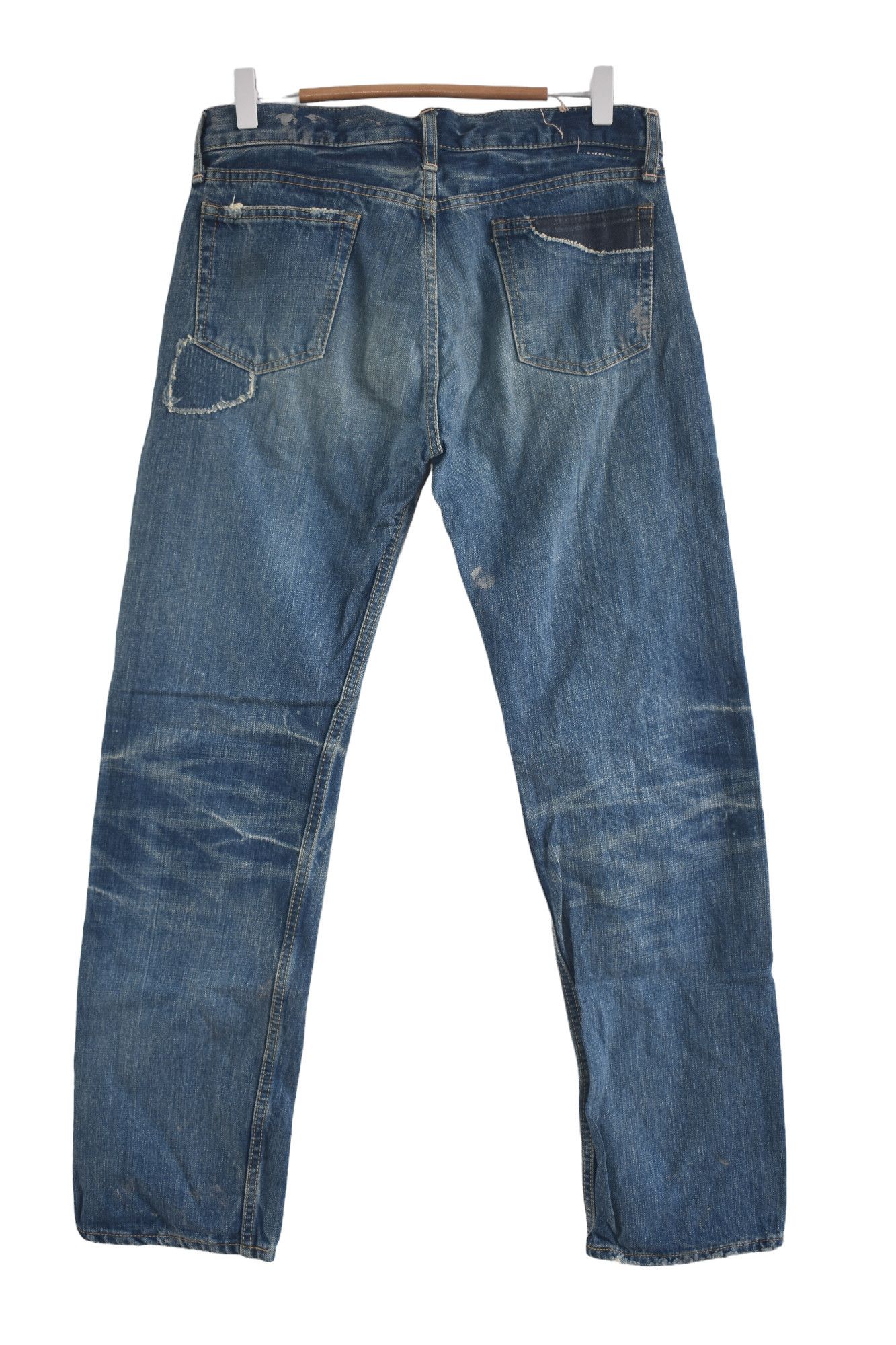 If Six Was Nine × Japanese Brand × OMNIGOD Vintage DMG patcwrok Distress Pants Size US 31 - 4 Thumbnail