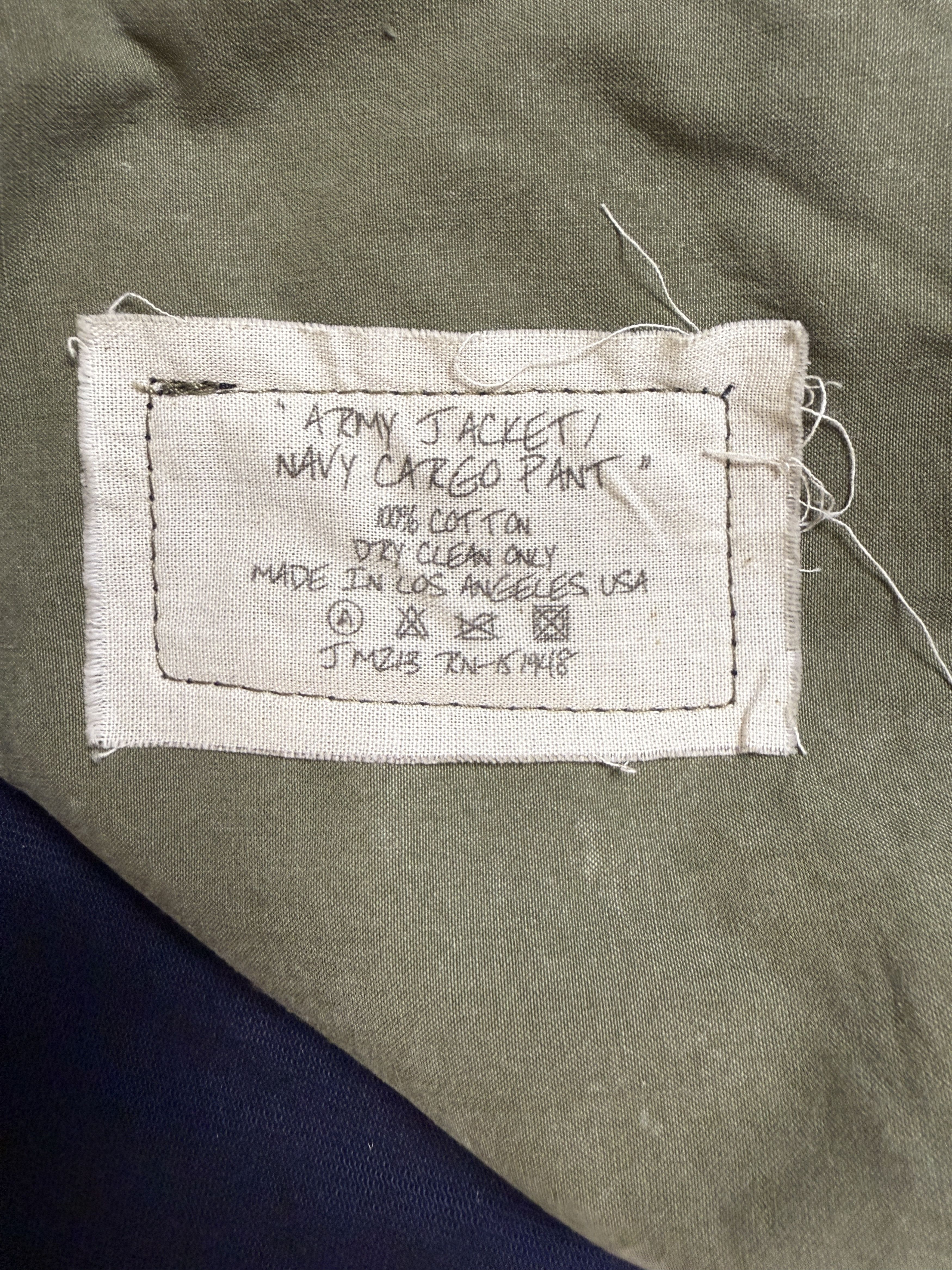 Greg Lauren $1250 Greg Lauren Army Jacket Navy Cargo Pant Size US 36 / EU 52 - 10 Thumbnail