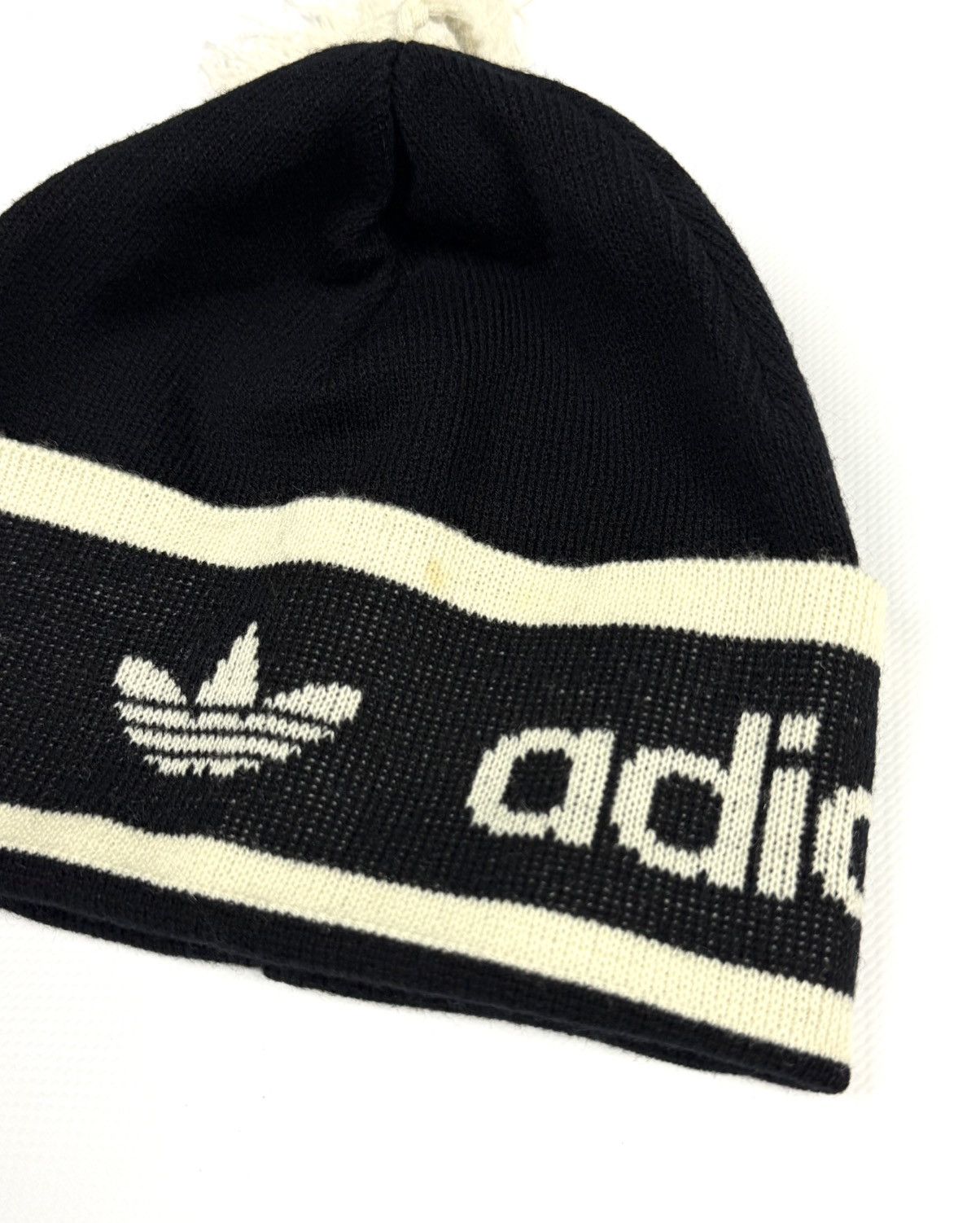 Adidas 70s 80s Adidas West Germany Trefoil Pom Beanie Hat Vintage Size ONE SIZE - 7 Thumbnail