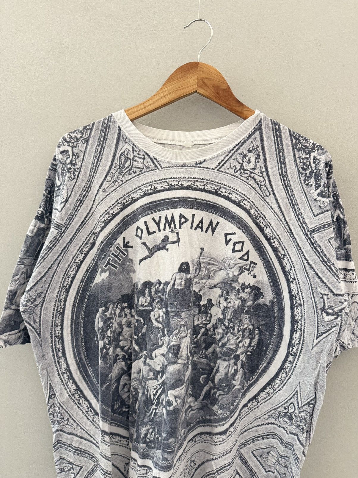 Vintage Vintage 90s Leonardo DaVinci Code Art Tee OLYMPIAN Size US XL / EU 56 / 4 - 2 Thumbnail