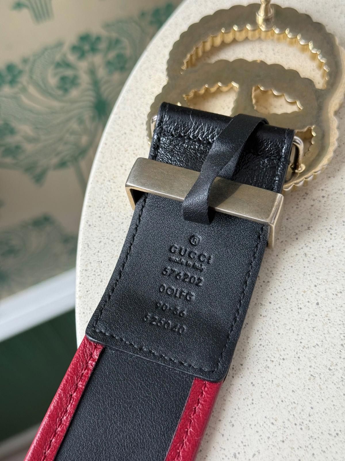 Gucci Gucci Azalea Calfskin Torchon Double G Marmont Belt 90/36 Size ONE SIZE - 5 Thumbnail
