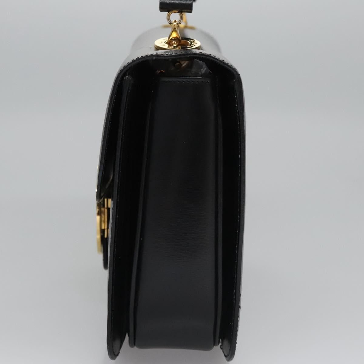 Celine CELINE Hand Bag Leather Black Gold Size ONE SIZE - 4 Thumbnail