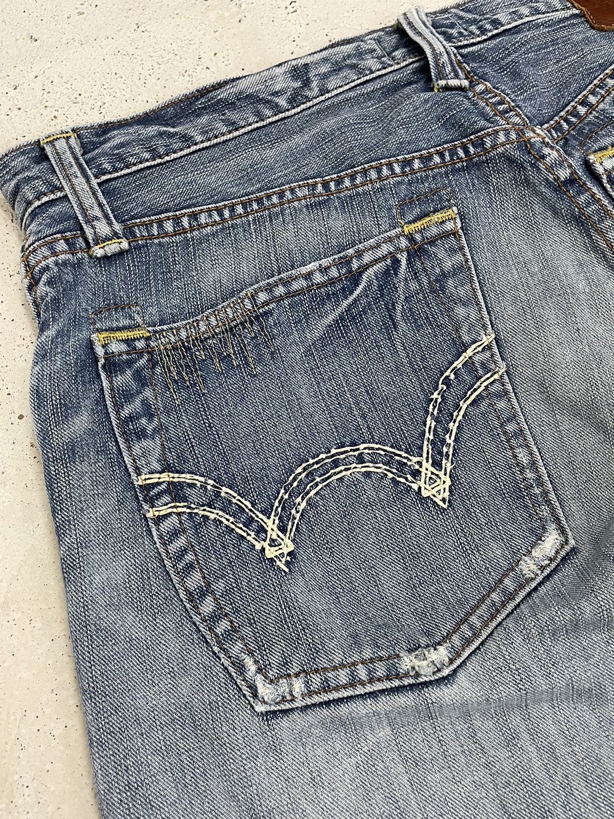 Edwin Edwin XV Vintage Distressed Denim (AE19) Size US 33 - 19 Thumbnail