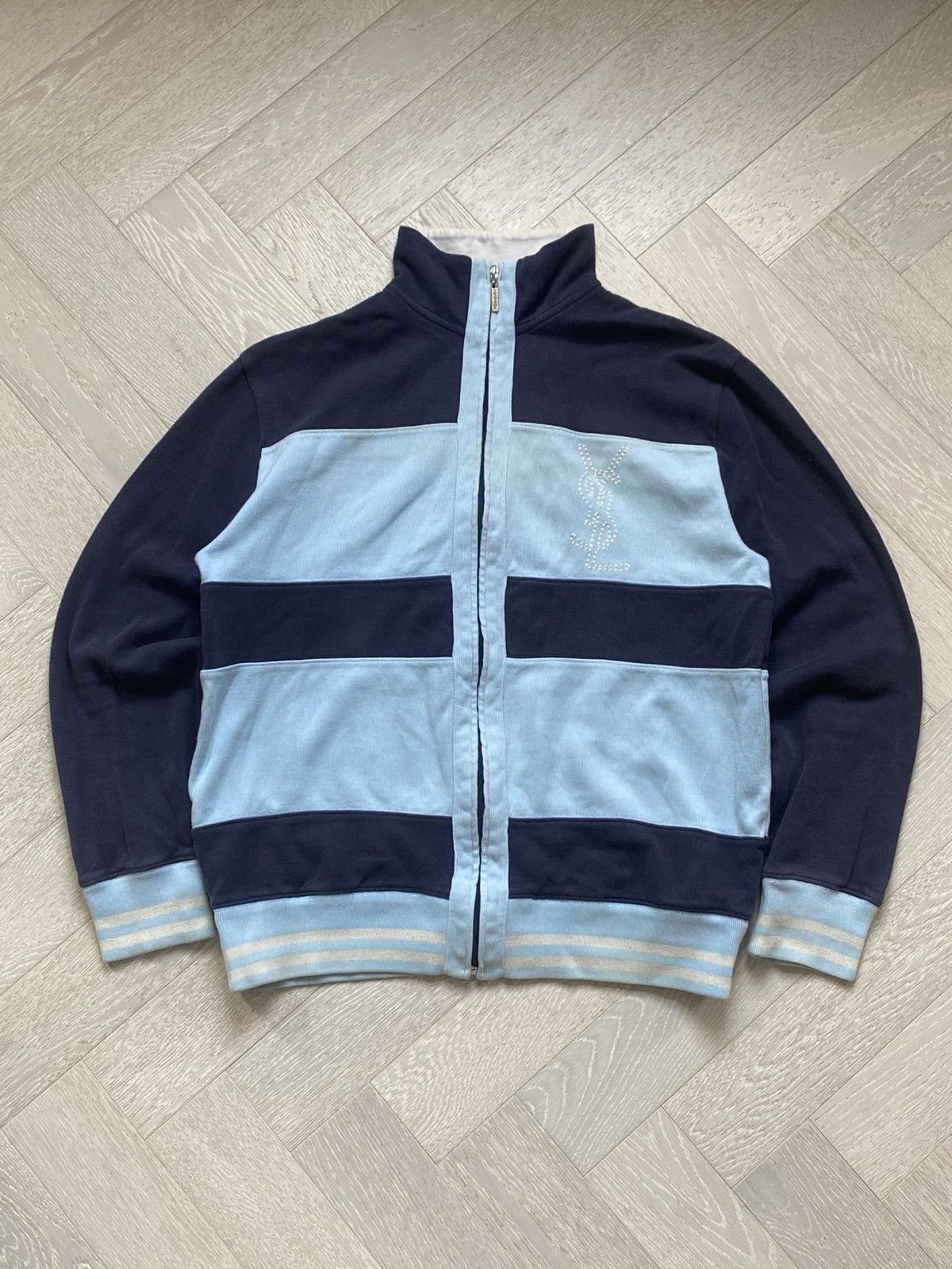 Vintage × Yves Saint Laurent Vintage Yves Saint Laurent Zip-up Jumper Size US L / EU 52-54 / 3 - 2 Thumbnail