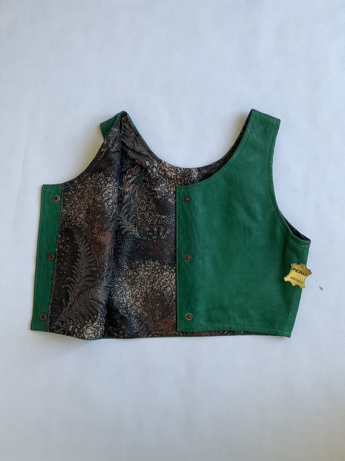 Vintage 90’s green leather vest Size S / US 4 / IT 40 - 5 Thumbnail