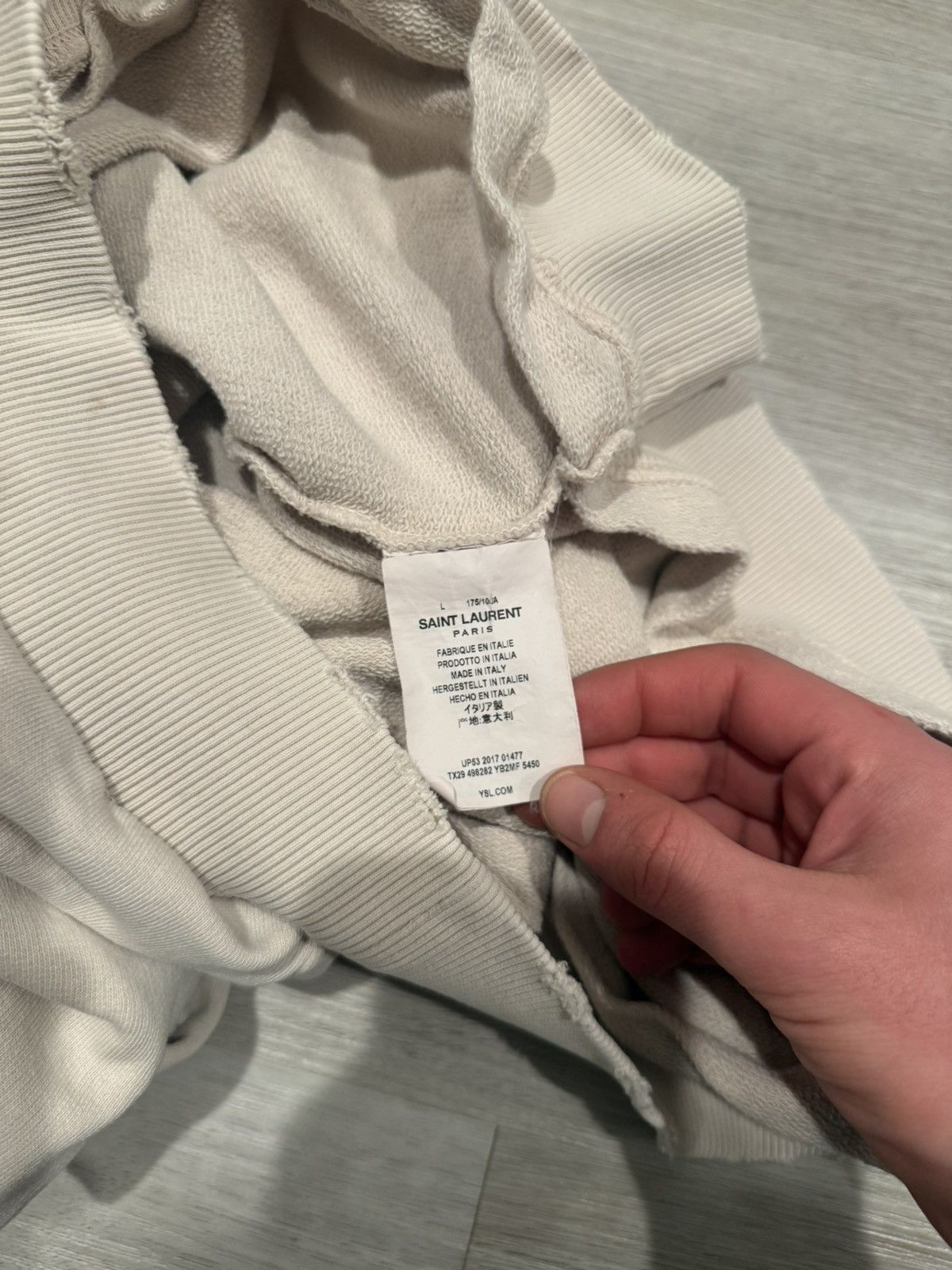 Saint Laurent Paris s/s 2017 saint laurent logo sweatshirt!! Size US L / EU 52-54 / 3 - 7 Thumbnail