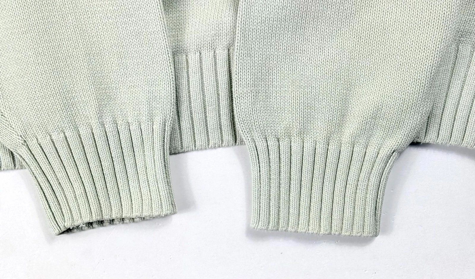 Lacoste Vintage Lacoste Light Green Logo Knit Crewneck Sweater Size US XXL / EU 58 / 5 - 8 Thumbnail