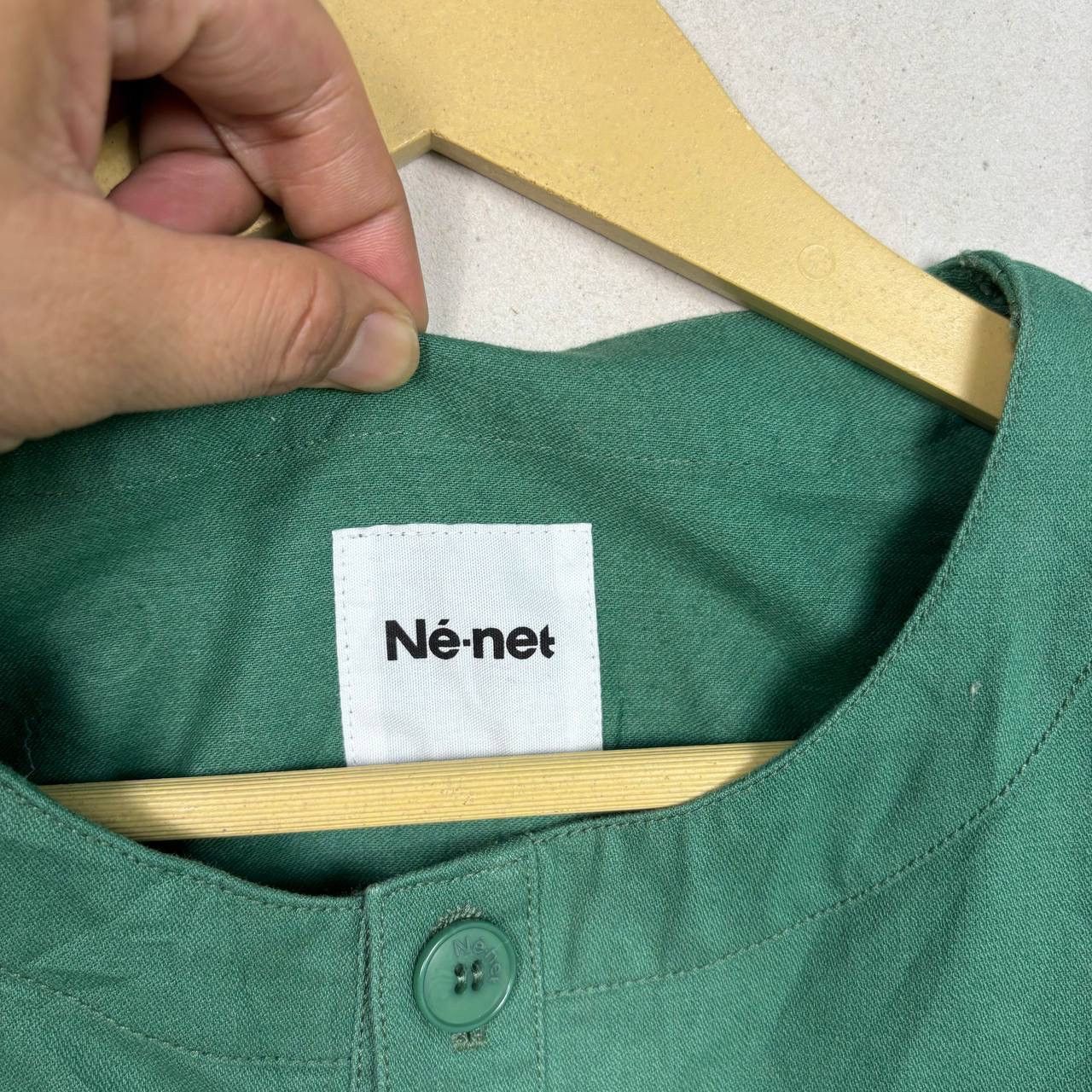 Ne-Net Né-net Issey Miyake Green Short Sleeve Work Jacket Size 2 M Size M / US 6-8 / IT 42-44 - 4 Thumbnail