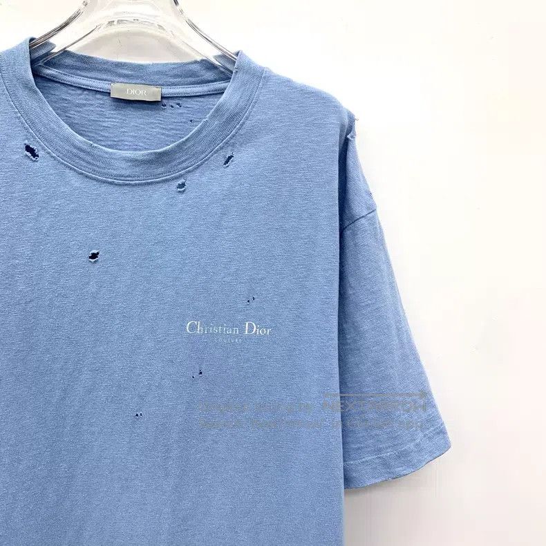 Dior Dior Blue old hole design cotton round-neck short-sleeved Size US L / EU 52-54 / 3 - 3 Thumbnail