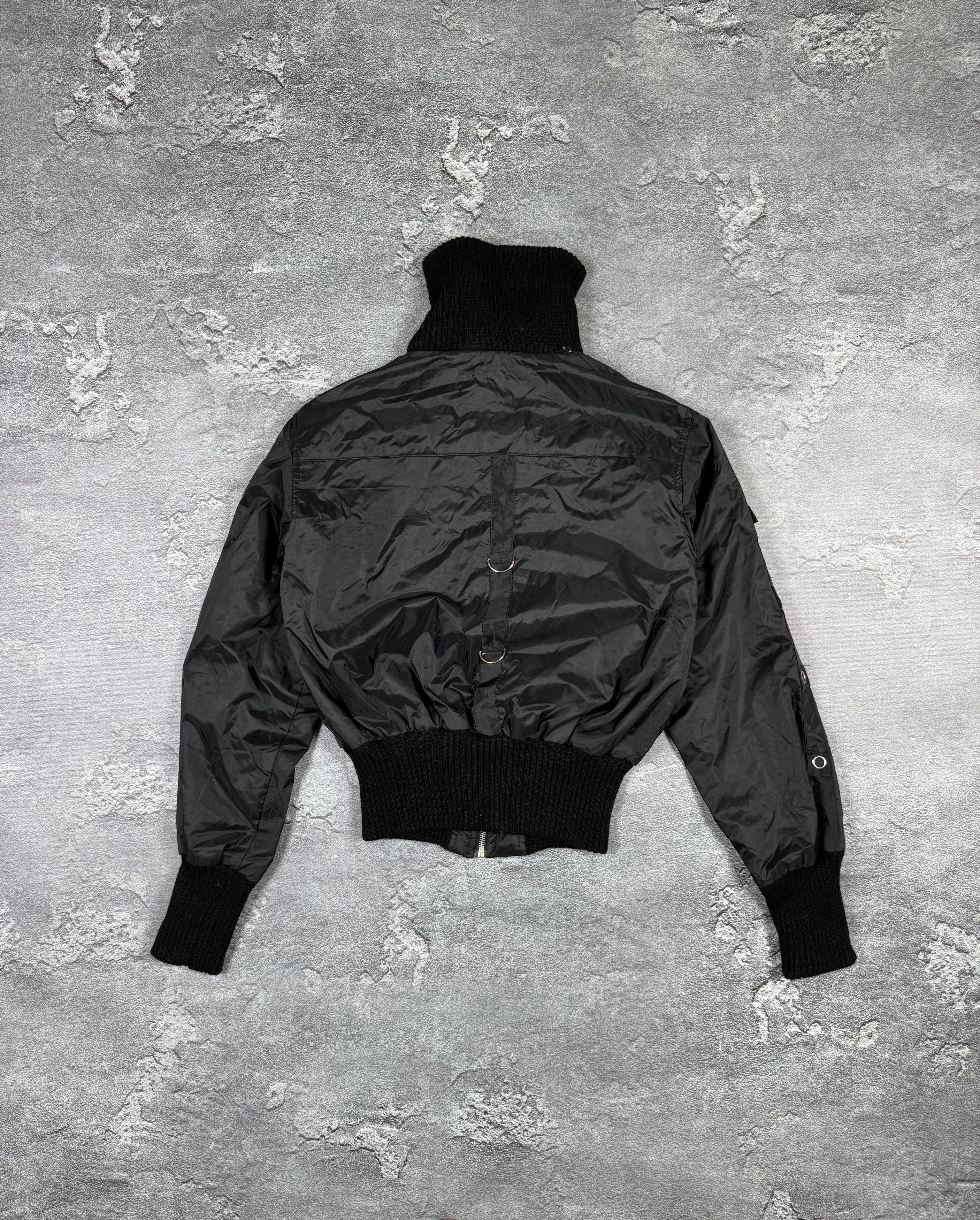 If Six Was Nine Goth Crop Bomber Opium Size L Y2K Streetwear