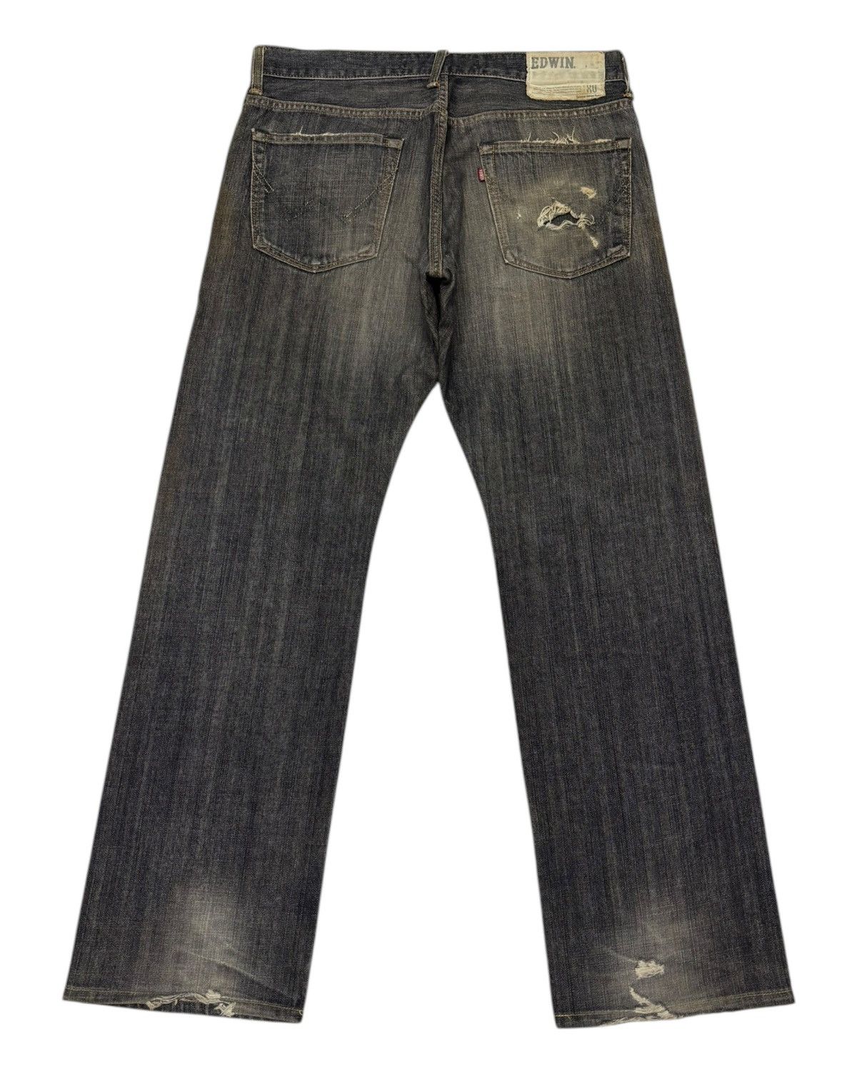 Edwin BAGGY EDWIN XU EXCLUSIVE VINTAGE MODEL RUSTY MUD WASH JEANS Size US 34 / EU 50 - 9 Thumbnail