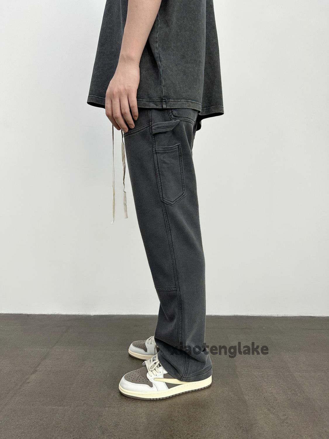 Jean × Vintage washed faded skate hiphop utility carpenter sweatpants Size US 34 / EU 50 - 4 Thumbnail