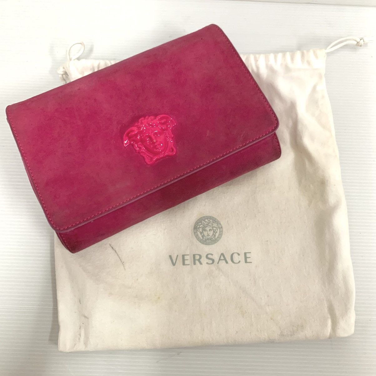 Versace Versace Suede Leather Pink Chain Sling Size ONE SIZE - 3 Thumbnail