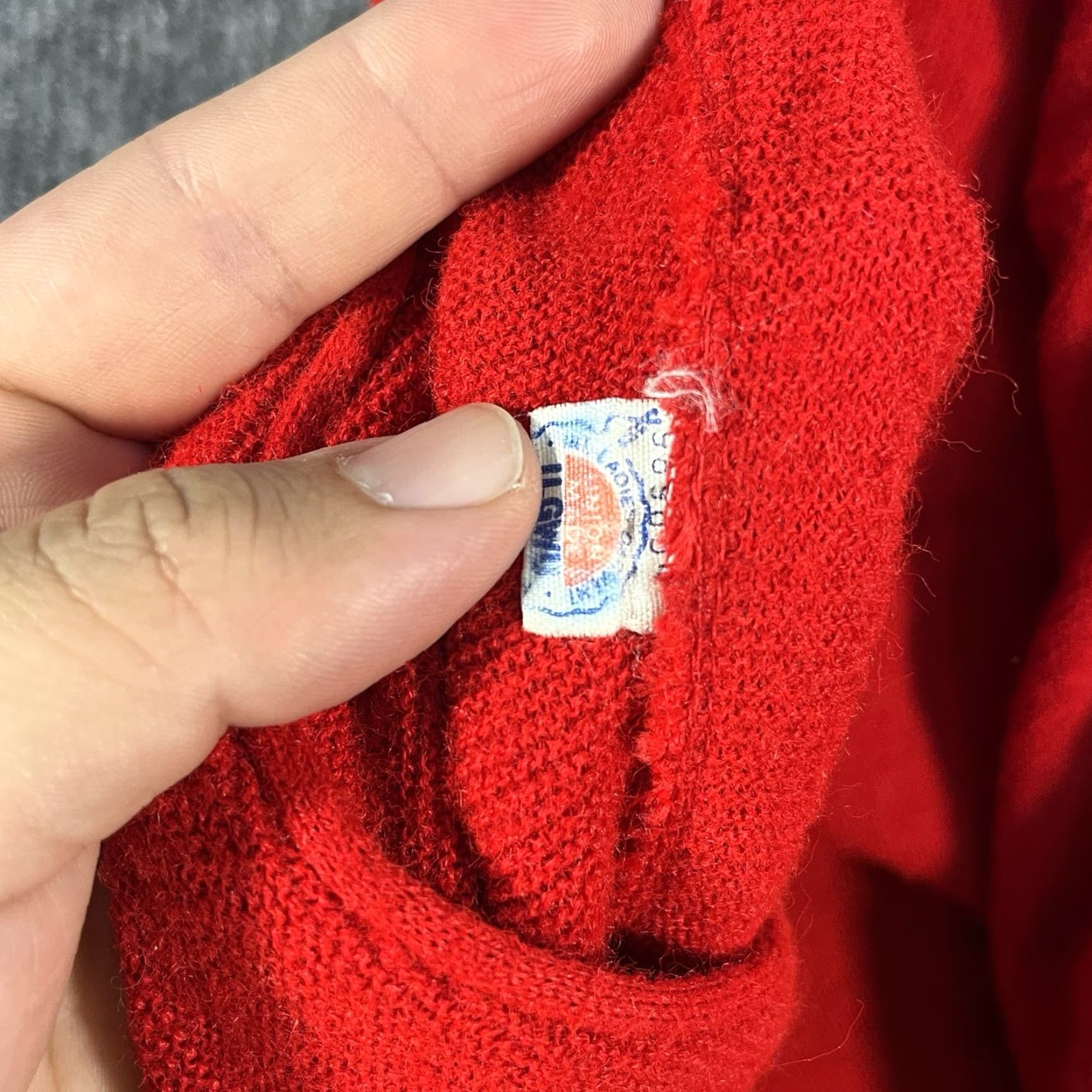 JCPenney VINTAGE JC PENNEY Cardigan Red 70s 80s XL Adult Union ILGWU USA Shirt Size US XL / EU 56 / 4 - 6 Thumbnail