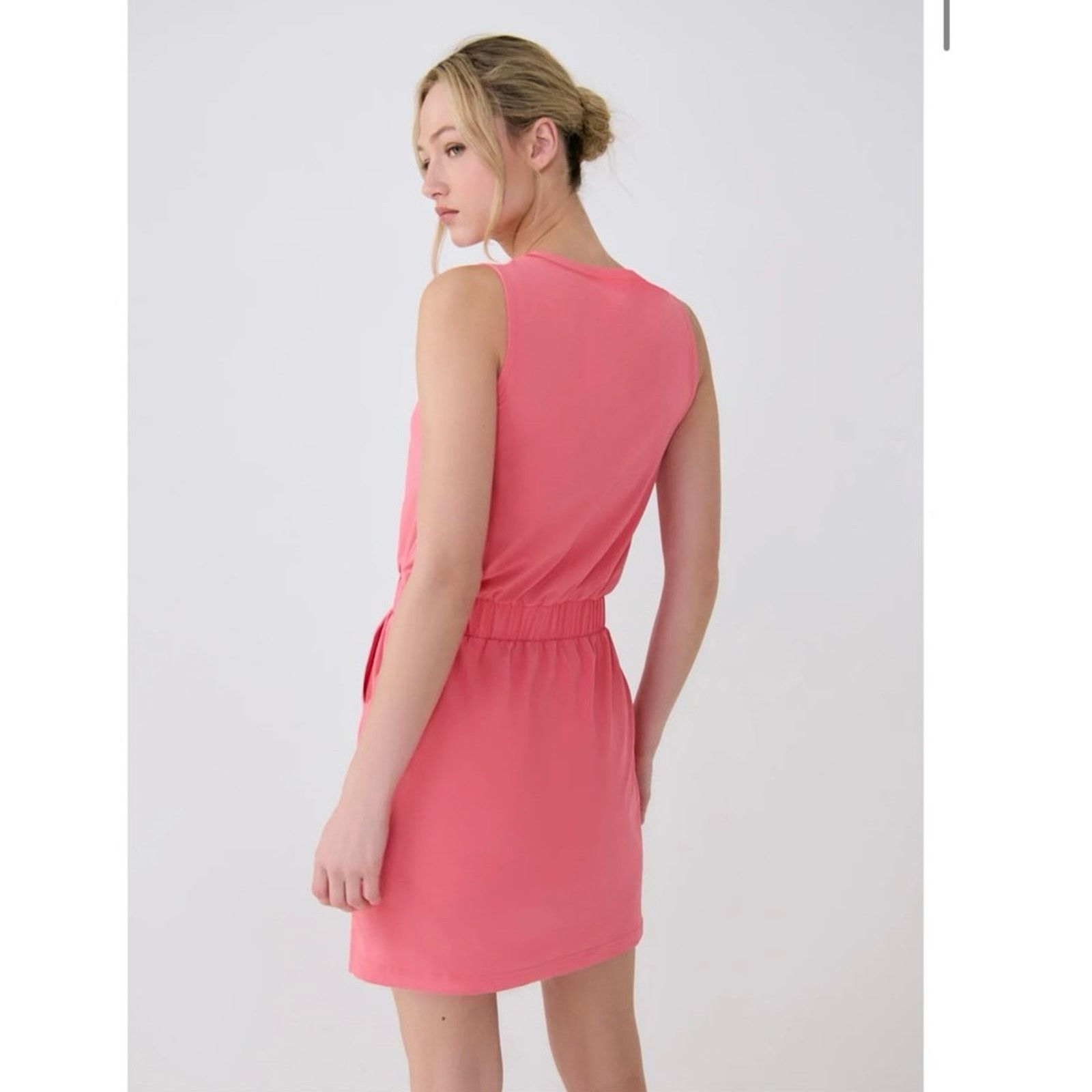 Other LOLE Sofia Scoop Neck Dress Sunset Coral K782 Size S / US 4 / IT 40 - 2 Thumbnail