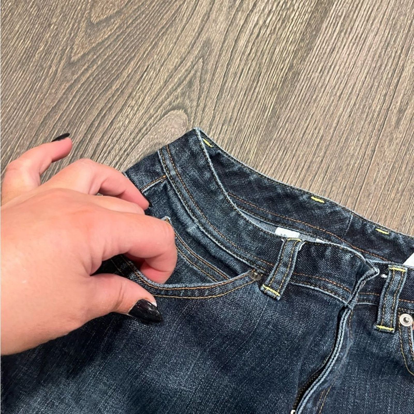 Robert Talbott Talbots Cropped Jeans Roll Hem Denim Stretch Cotton Petite 4 Size 27" / US 4 / IT 40 - 5 Thumbnail