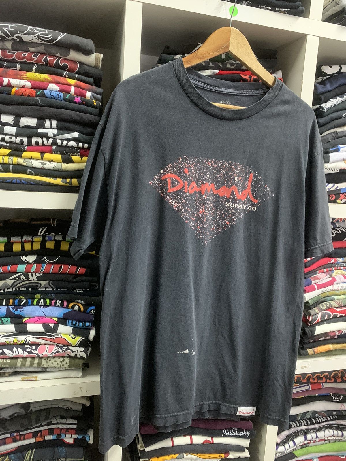 Vintage Vintage Diamond supply logo t-shirt Size US L / EU 52-54 / 3 - 4 Thumbnail