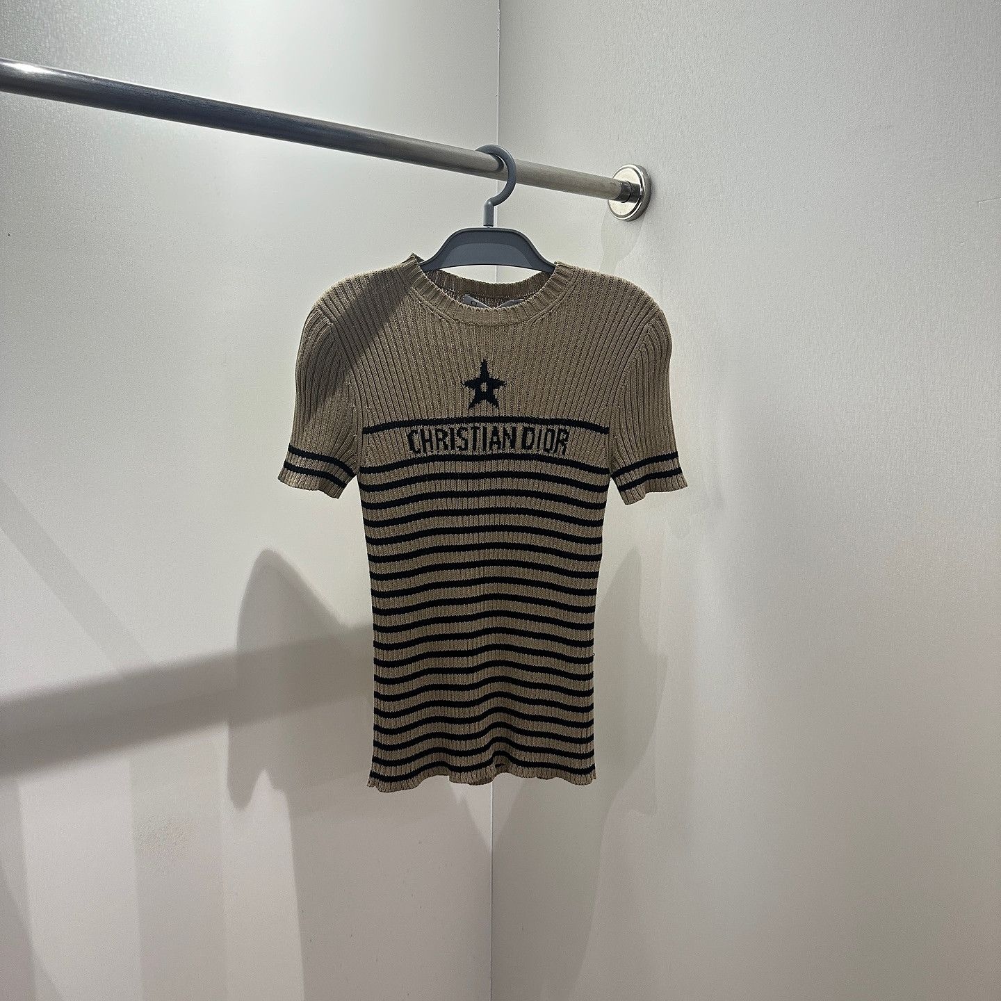 Dior Christian Dior Star Striped Knit T-Shirt Size 44 Size M / US 6-8 / IT 42-44 - 1 Thumbnail
