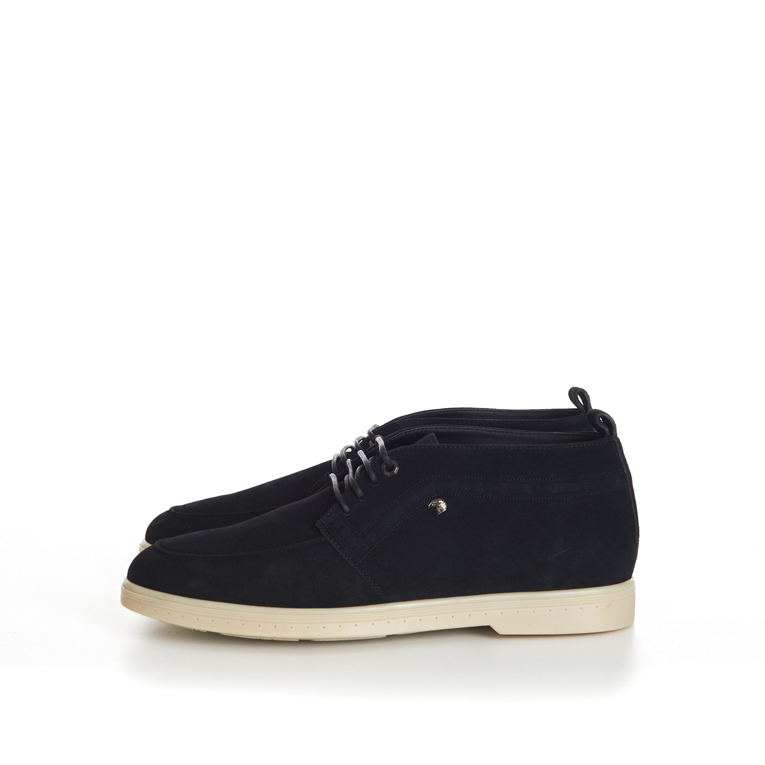 Stefano Ricci Black Suede Lace Up Chukka Boots With Rubber Soles Size US 8.5 / EU 41-42 - 4 Thumbnail