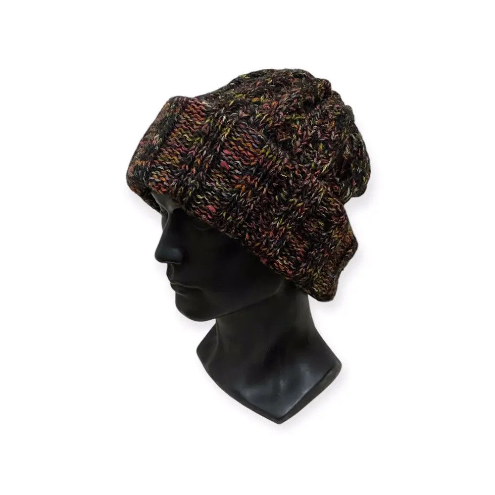 Handmade Japanese Brand Knit Beanie Hat Size ONE SIZE - 1 Thumbnail