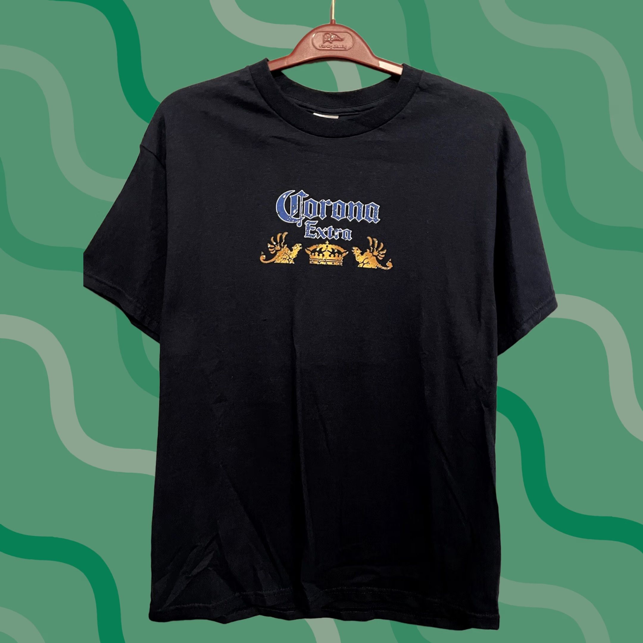 Vintage VINTAGE Corona Extra Beer T-Shirt Mens L Blue 2005 Y2K Cotton Short Sleeve Shirt Size US L / EU 52-54 / 3 - 1 Thumbnail