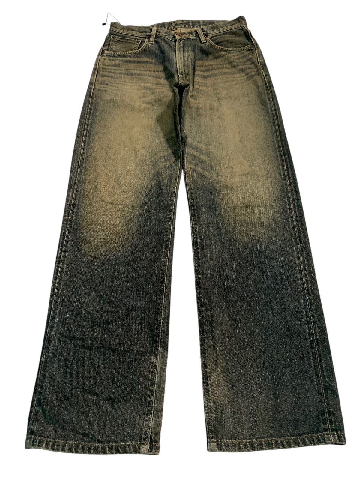 Edwin VINTAGE EDWIN 505z SELVEDGE RUSTY JAPANESE DISTRESSED DENIM Size US 31 - 3 Thumbnail