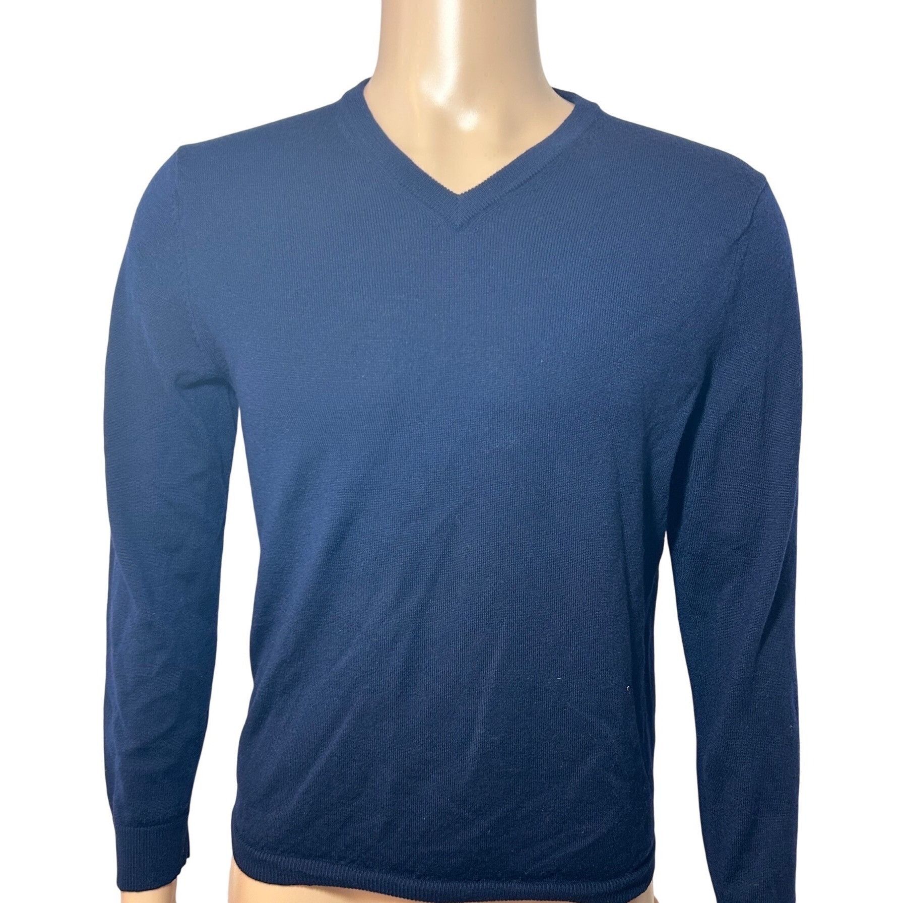 Gap Gap Men’s Sweater M Navy Blue Vintage Long Sleeve V-Neck Cla Size US M / EU 48-50 / 2 - 1 Thumbnail