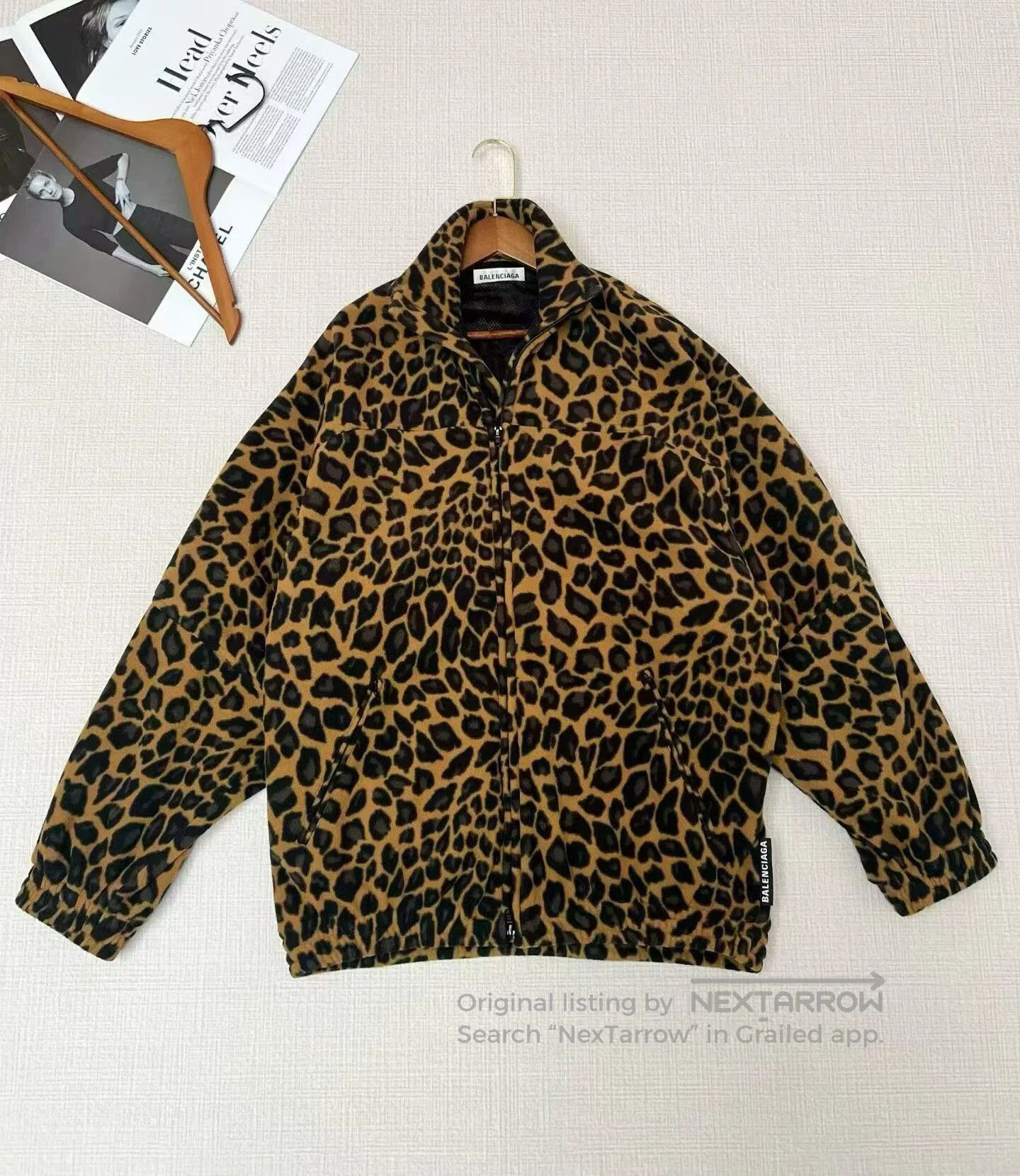 Balenciaga Balenciaga Leopard Print Fleece Jacket Size 36. Size XS / US 0-2 / IT 36-38 - 1 Thumbnail
