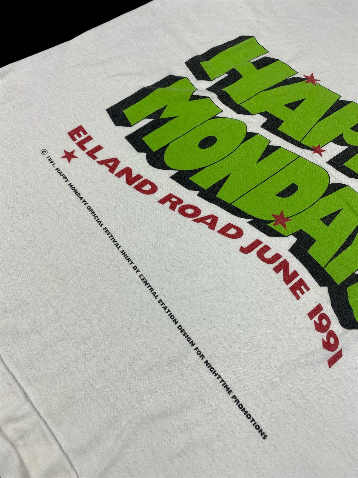 Band Tees Vintage Happy Mondays Elland Road June 1991 T-Shirt Size US XL / EU 56 / 4 - 6 Thumbnail