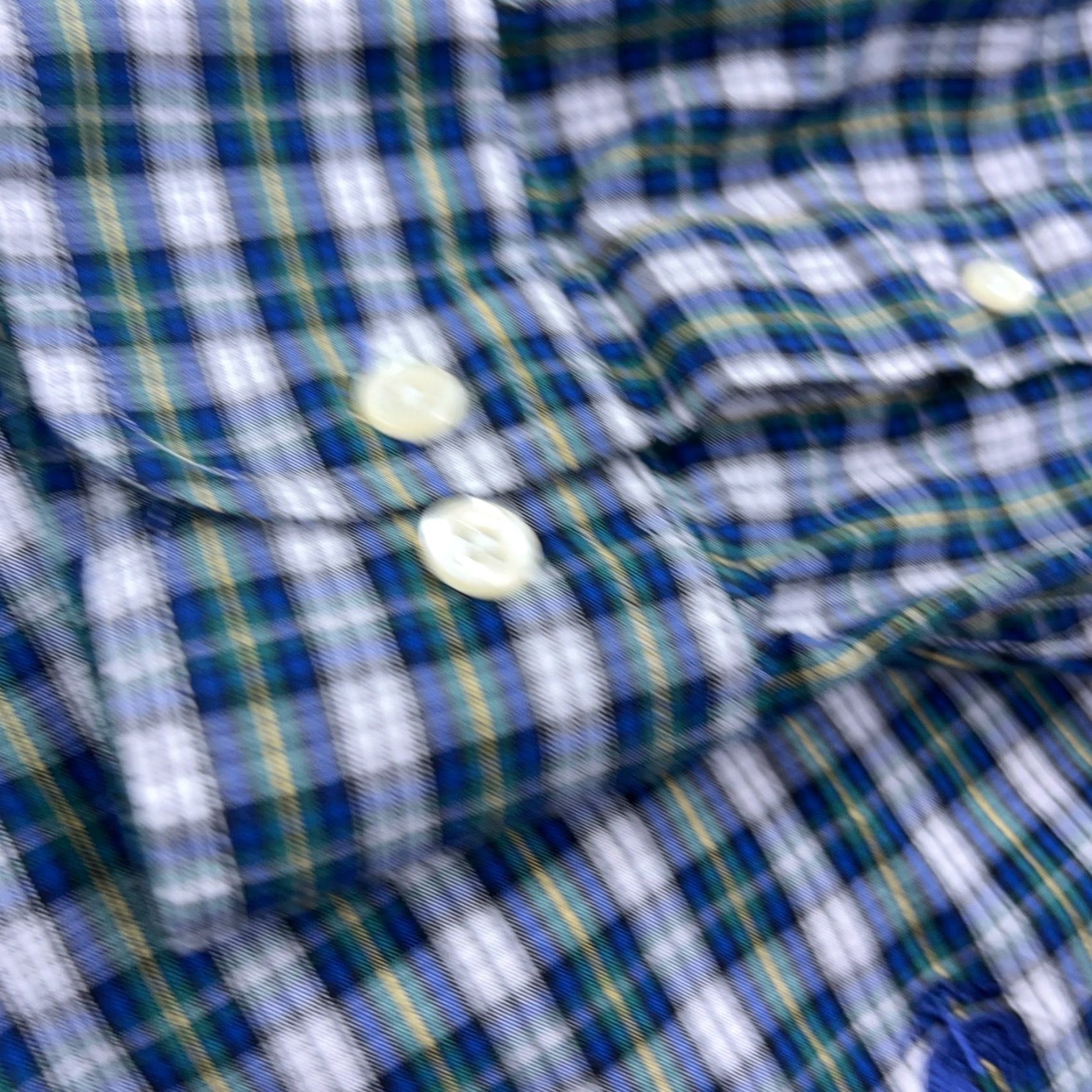 Brooks Brothers Brooks Brothers Button-Up Shirt Men Large Blue Green Plaid Pocket Logo 346 Button-Front 346 Brooks Brothers 346 Colorful Preppy Modern Casual Business Size US L / EU 52-54 / 3 - 6 Thumbnail