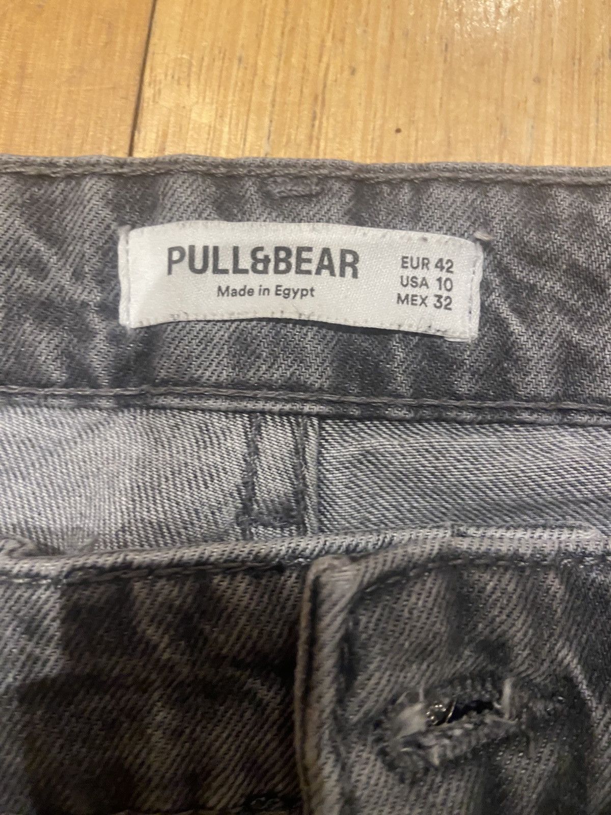 Pull & Bear Baggy Grey Pull&Bear Jeans Size US 37 - 3 Thumbnail