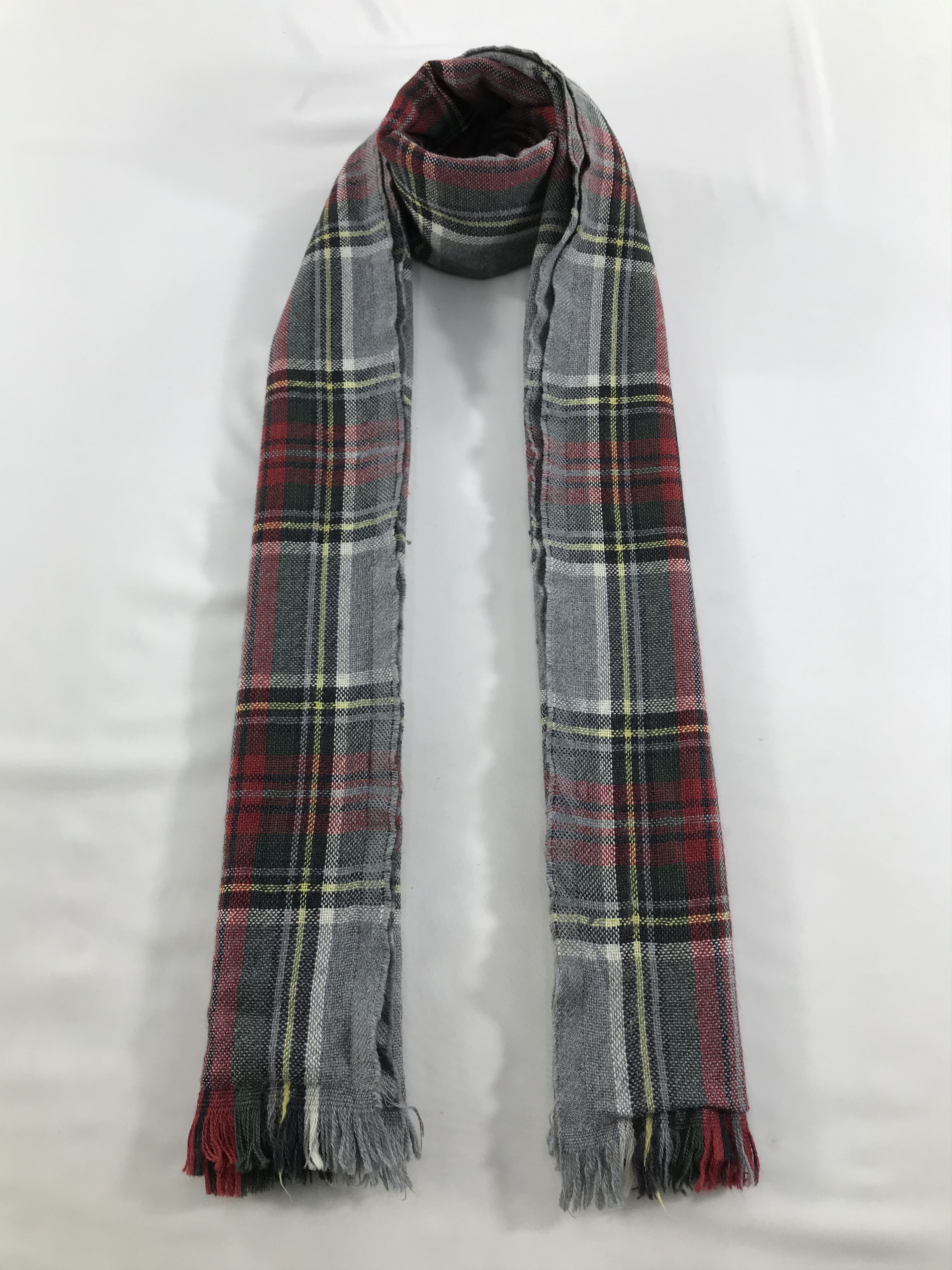Mario Matteo Mario Matteo Tartan Wool Scarf Muffler V154 Size ONE SIZE - 1 Thumbnail