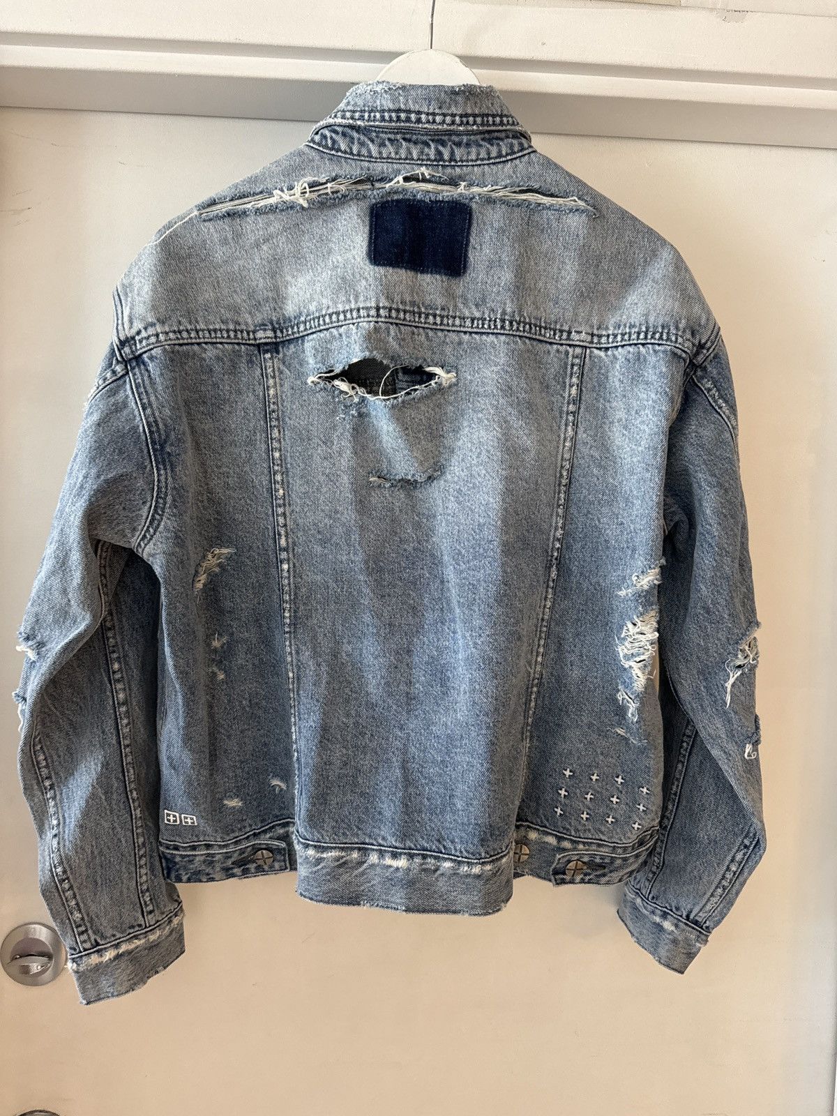 Ksubi Over sized distressed denim jacket Size S / US 4 / IT 40 - 2 Thumbnail