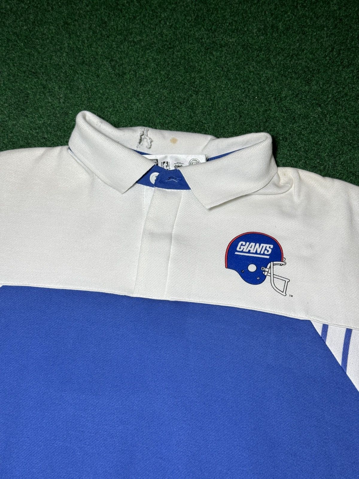 Vintage Vintage 90s New York Giants Long Sleeve Polo XL RARE NFL Size US XL / EU 56 / 4 - 2 Thumbnail
