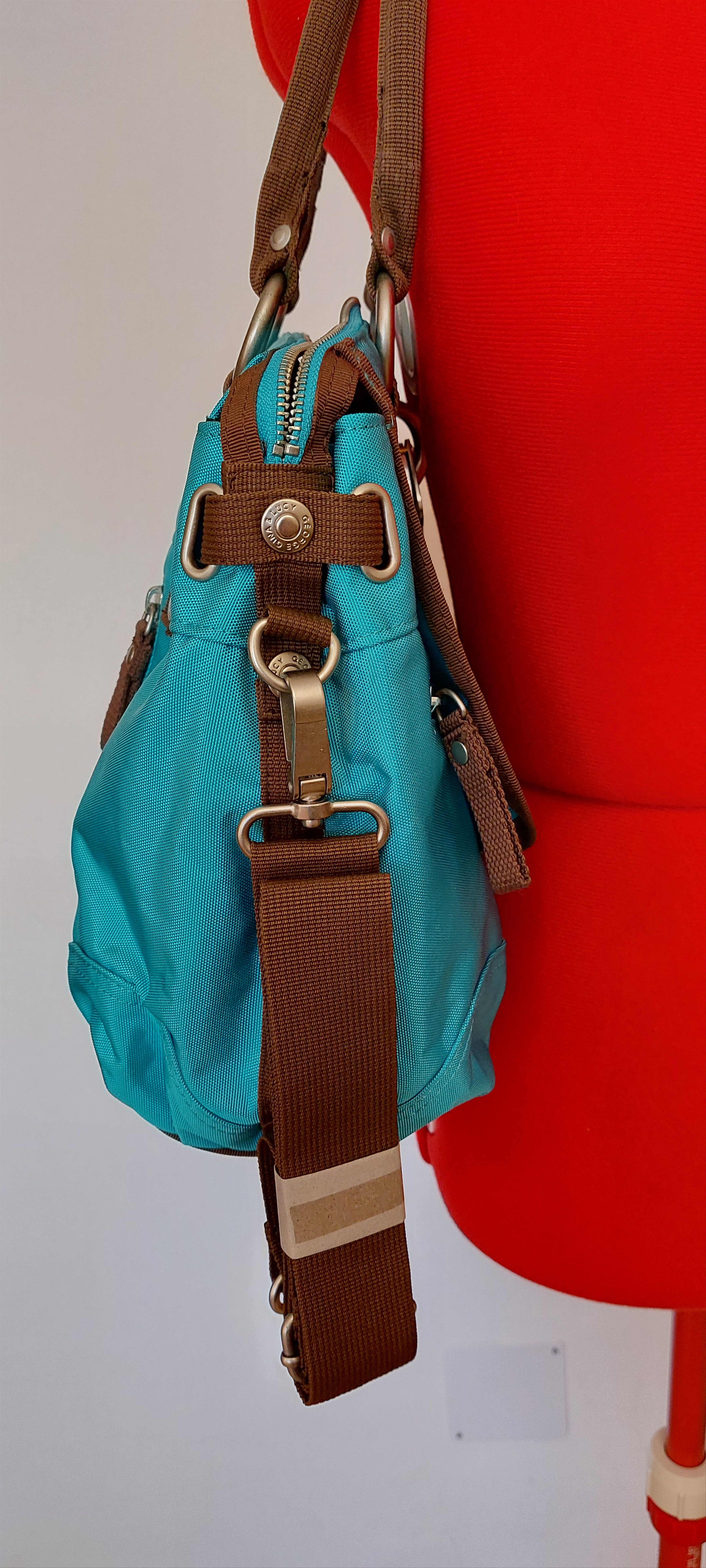 George Gina & Lucy George Gina & Lucy Y2K Turquoise Khaki Shoulder Bag Size ONE SIZE - 8 Thumbnail