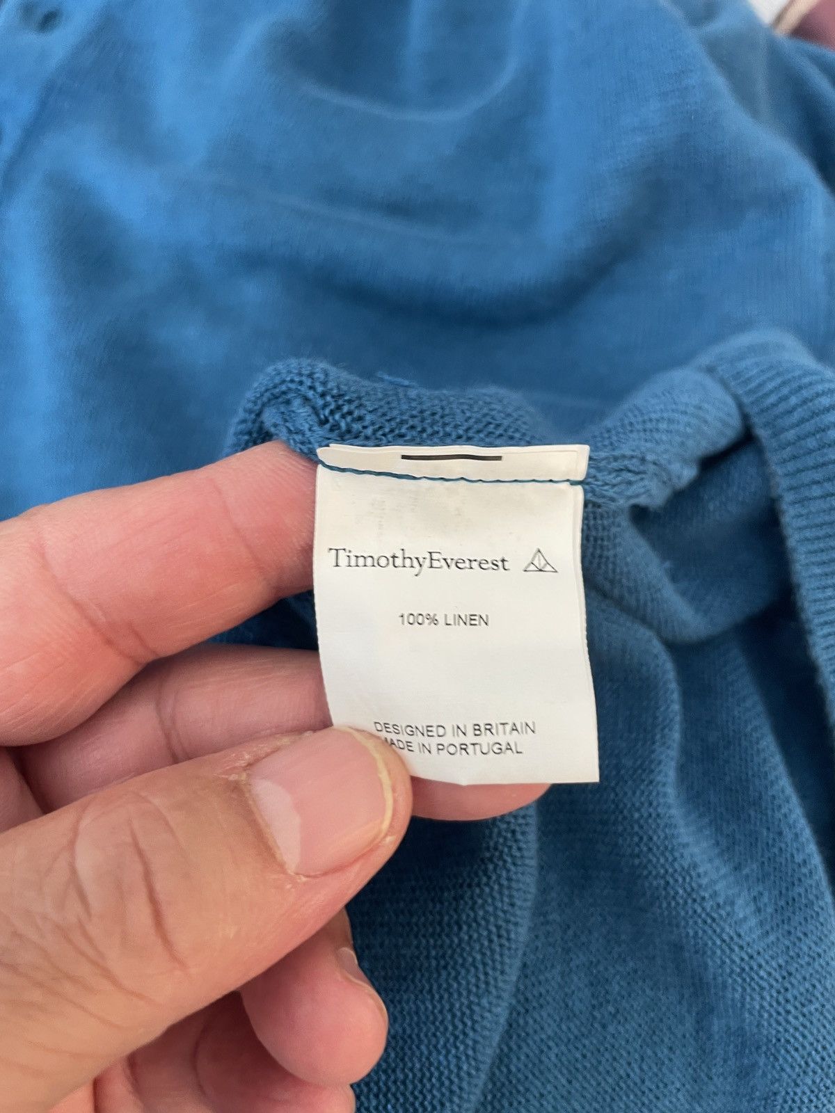 Timothy Everest Linen 3 Button Polo Knit Size US XL / EU 56 / 4 - 8 Thumbnail