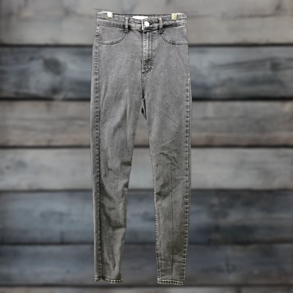 Zara Zara High Rise Skinny Jeans Womens Size 4 Gray Stretch Denim Cotton 5-Pocket VINTAGE No? Size 28" / US 6 / IT 42 - 1 Thumbnail