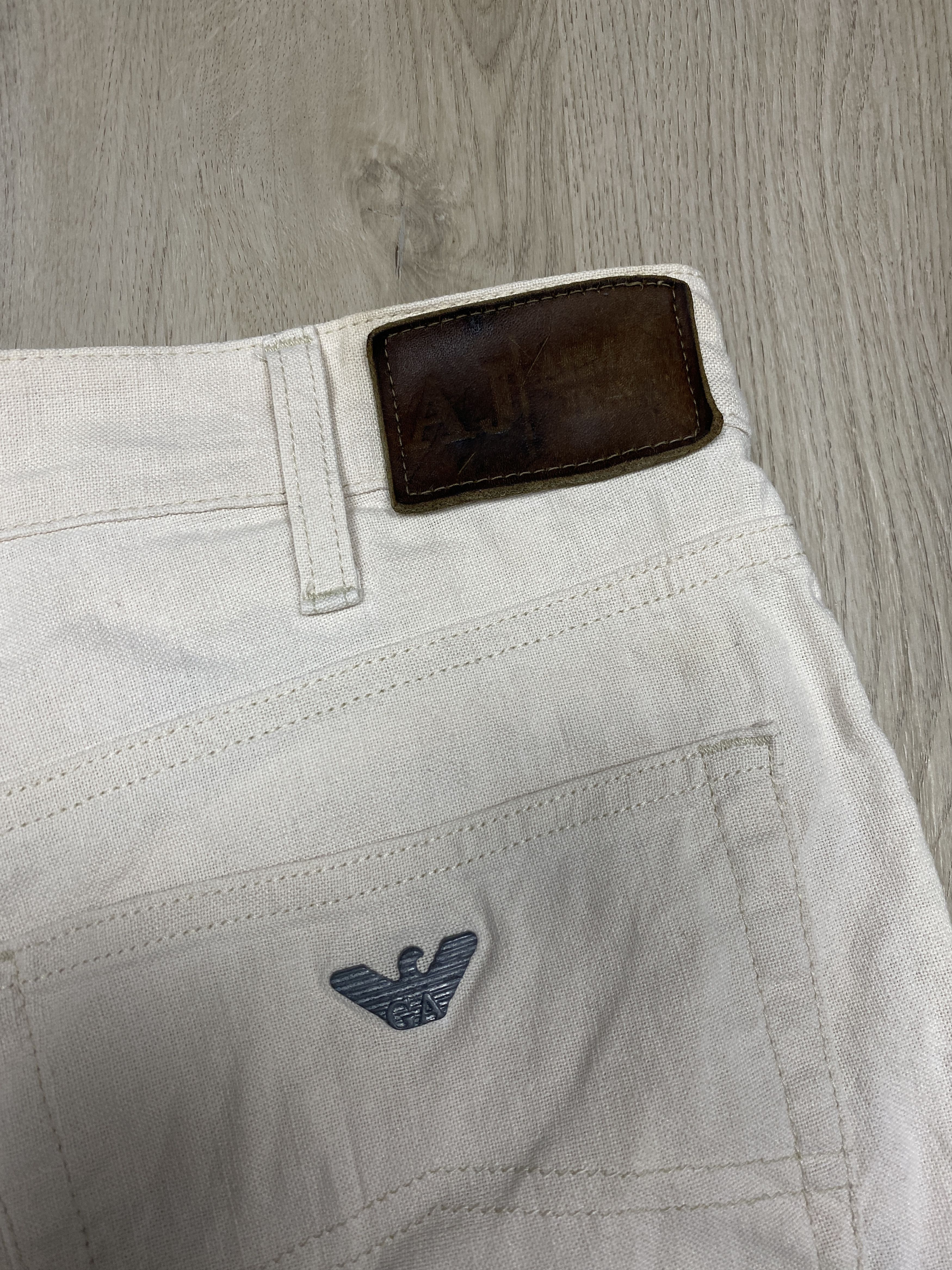 Armani Armani Jeans Vintage Mens LINEN Pants Size US 36 / EU 52 - 3 Thumbnail