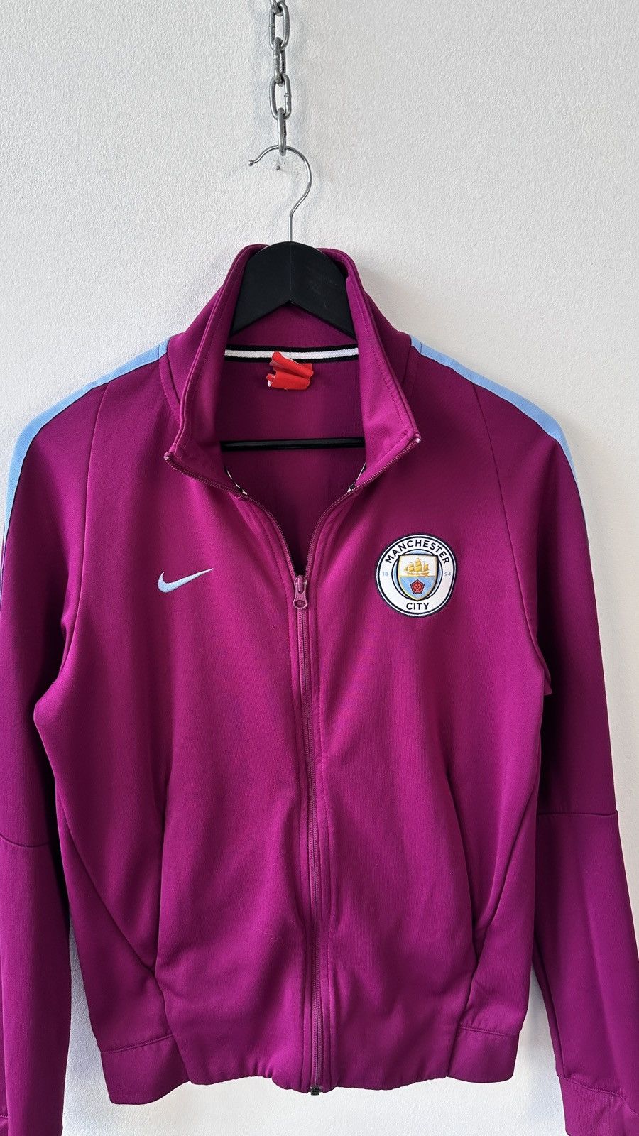 Nike Manchester City Football Tracktop Nike N98 Tribute Jacket Size US S / EU 44-46 / 1 - 4 Thumbnail