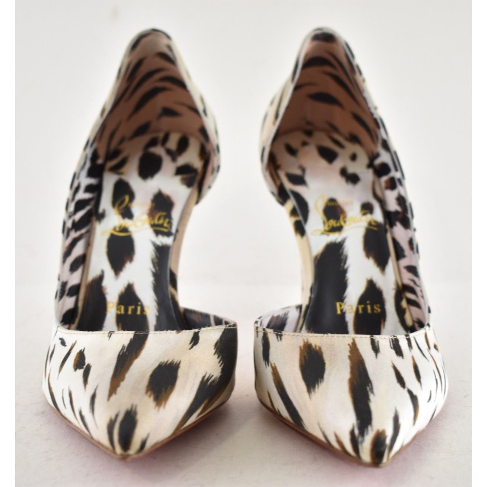 Christian Louboutin Christian Louboutin Iriza 85 Cheetah Crepe Heel Pump 38 Size US 8 / IT 38 - 5 Thumbnail