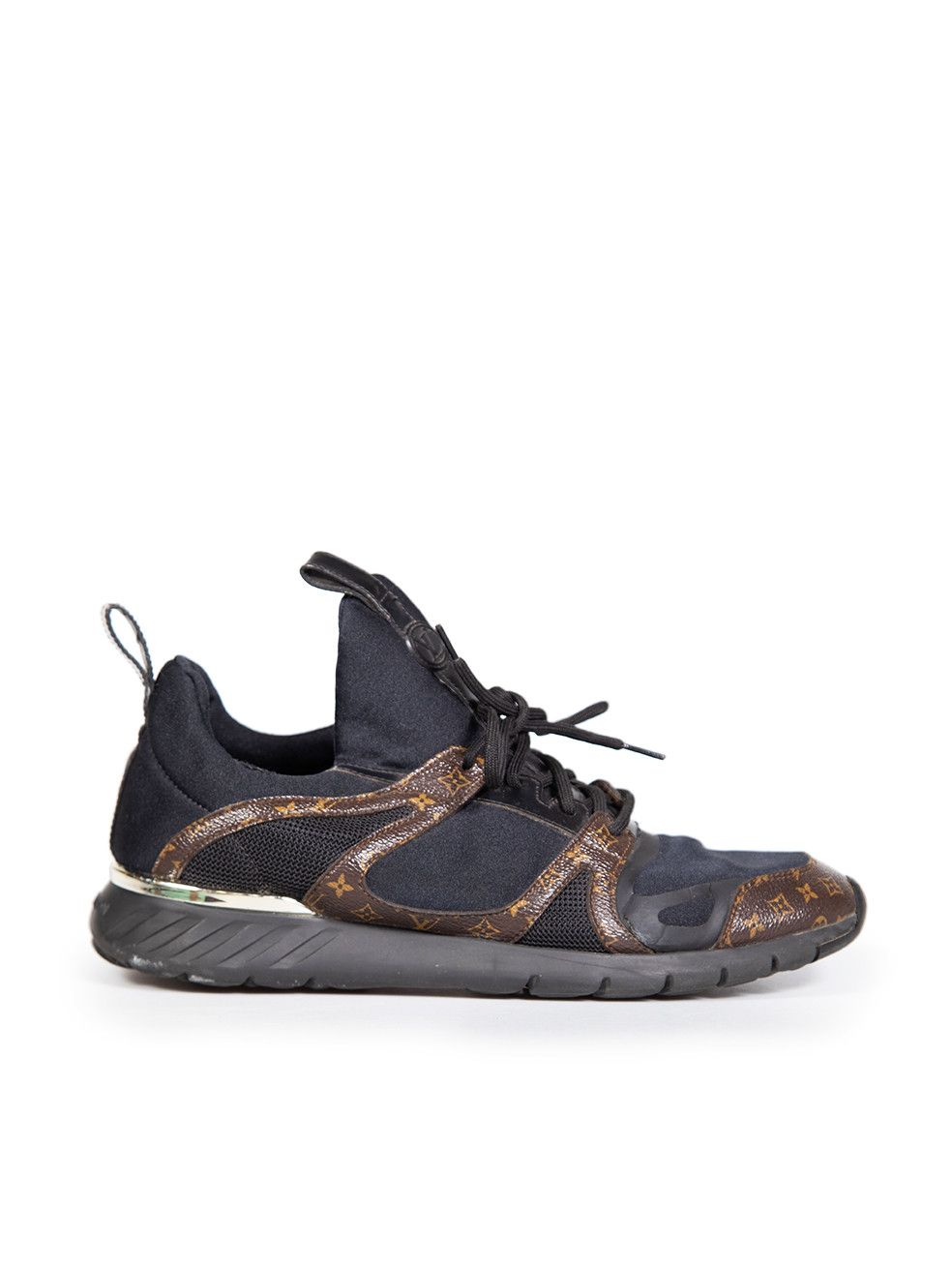 Louis Vuitton Black Technical Monogram Aftergame Trainers Size US 10 / IT 40 - 1 Thumbnail
