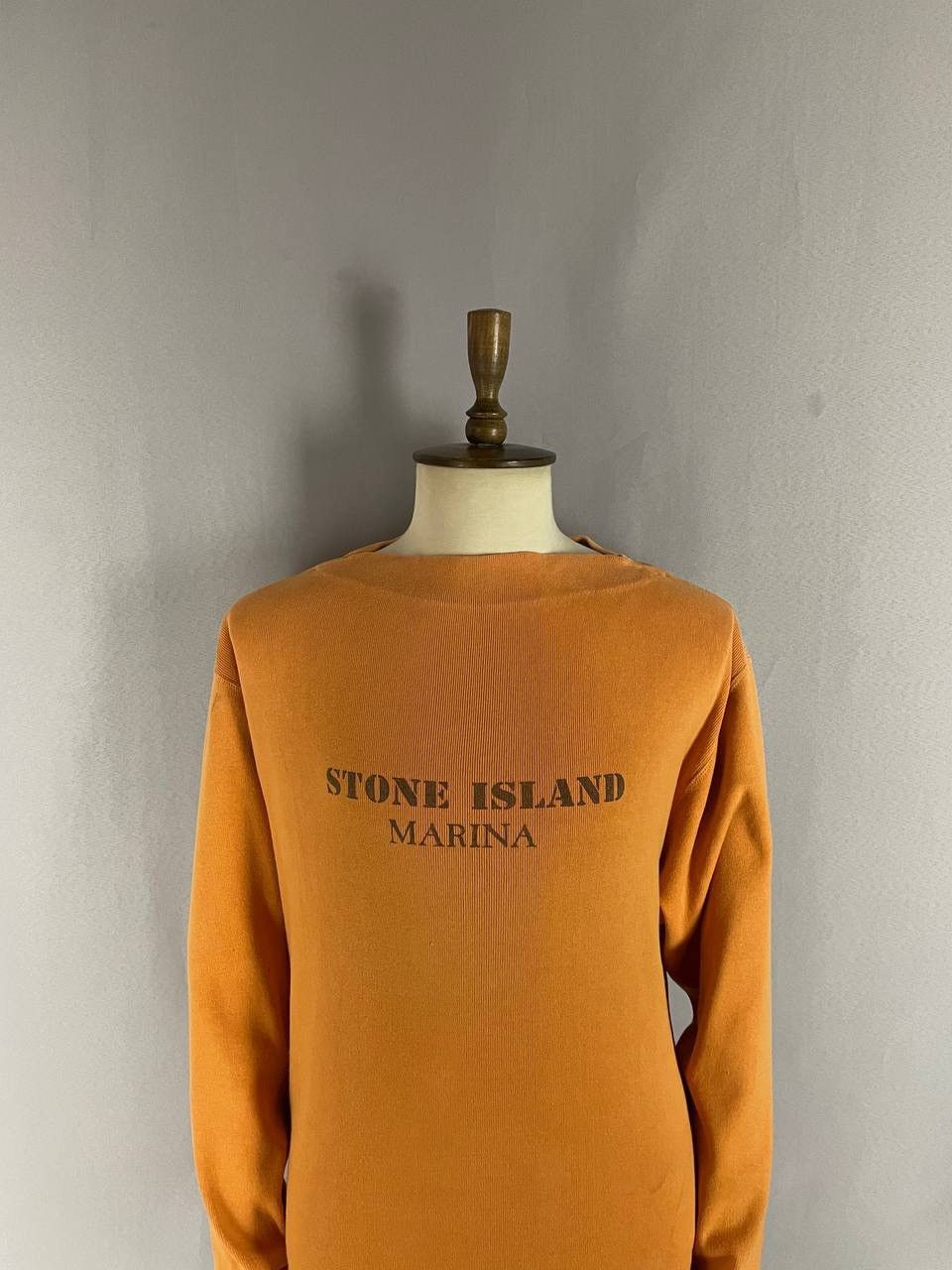 Stone Island Stone Island MARINA Crewneck Sweatshirt Orange Vintage Size US XL / EU 56 / 4 - 2 Thumbnail
