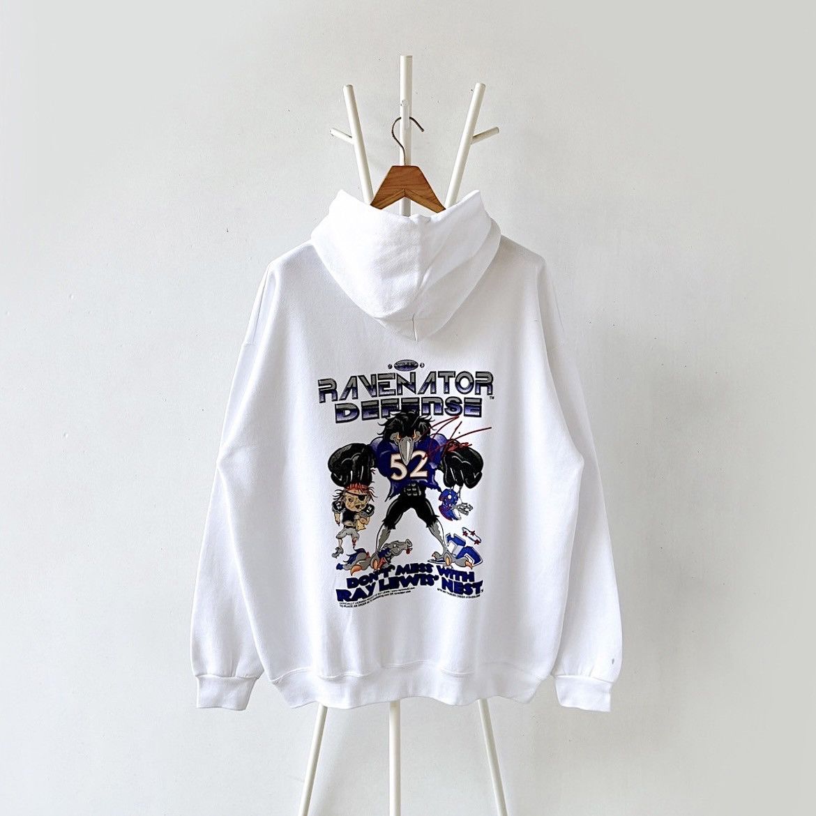 Vintage 00s Ravenator Defense, Baltimore Ravens NFL hoodie/ XL Size US XL / EU 56 / 4 - 1 Thumbnail