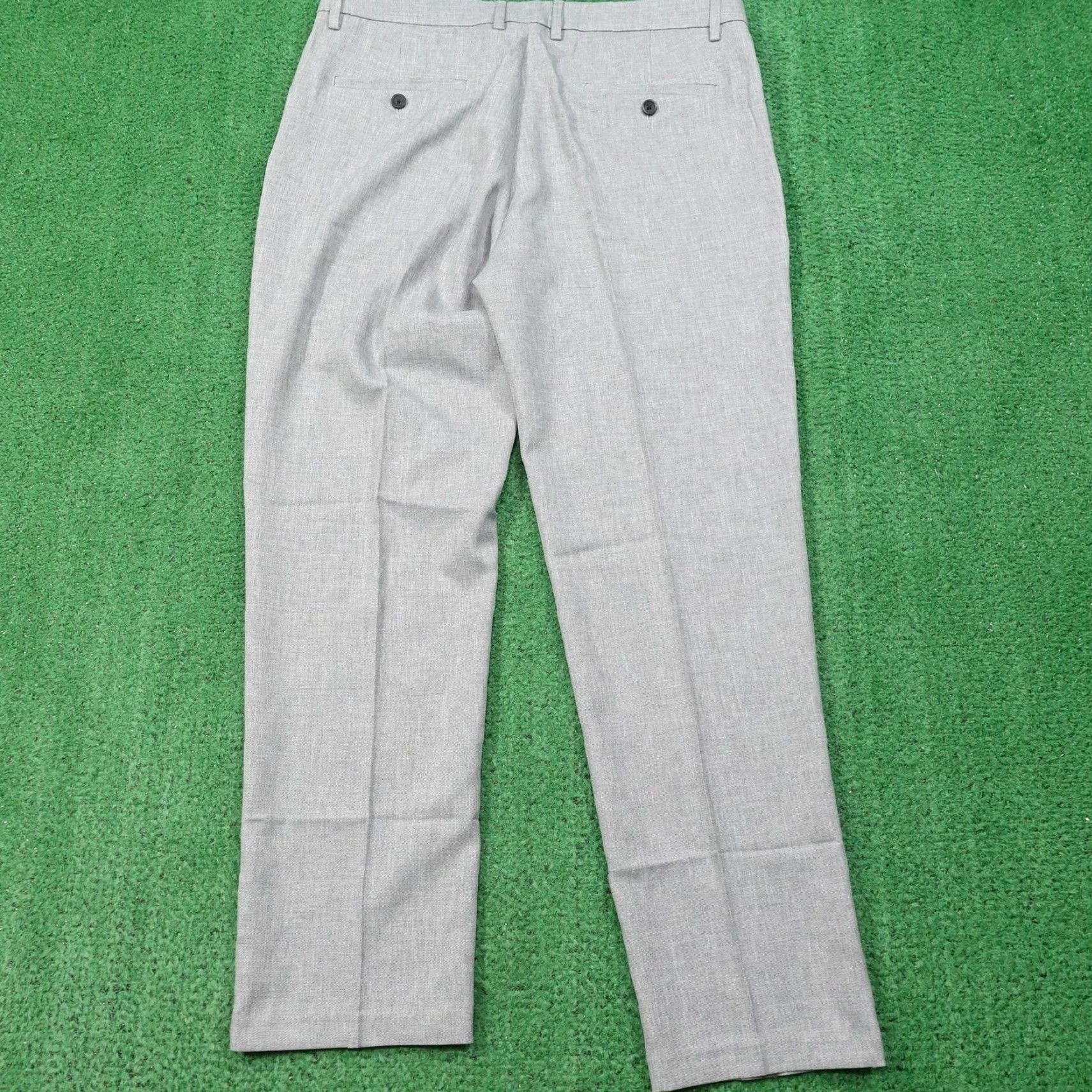 Haggar Haggar Dress Pants Mens 34x30 Gray Super Flex Comfort Waistband Repreve Dress Pants Size US 34 / EU 50 - 5 Thumbnail