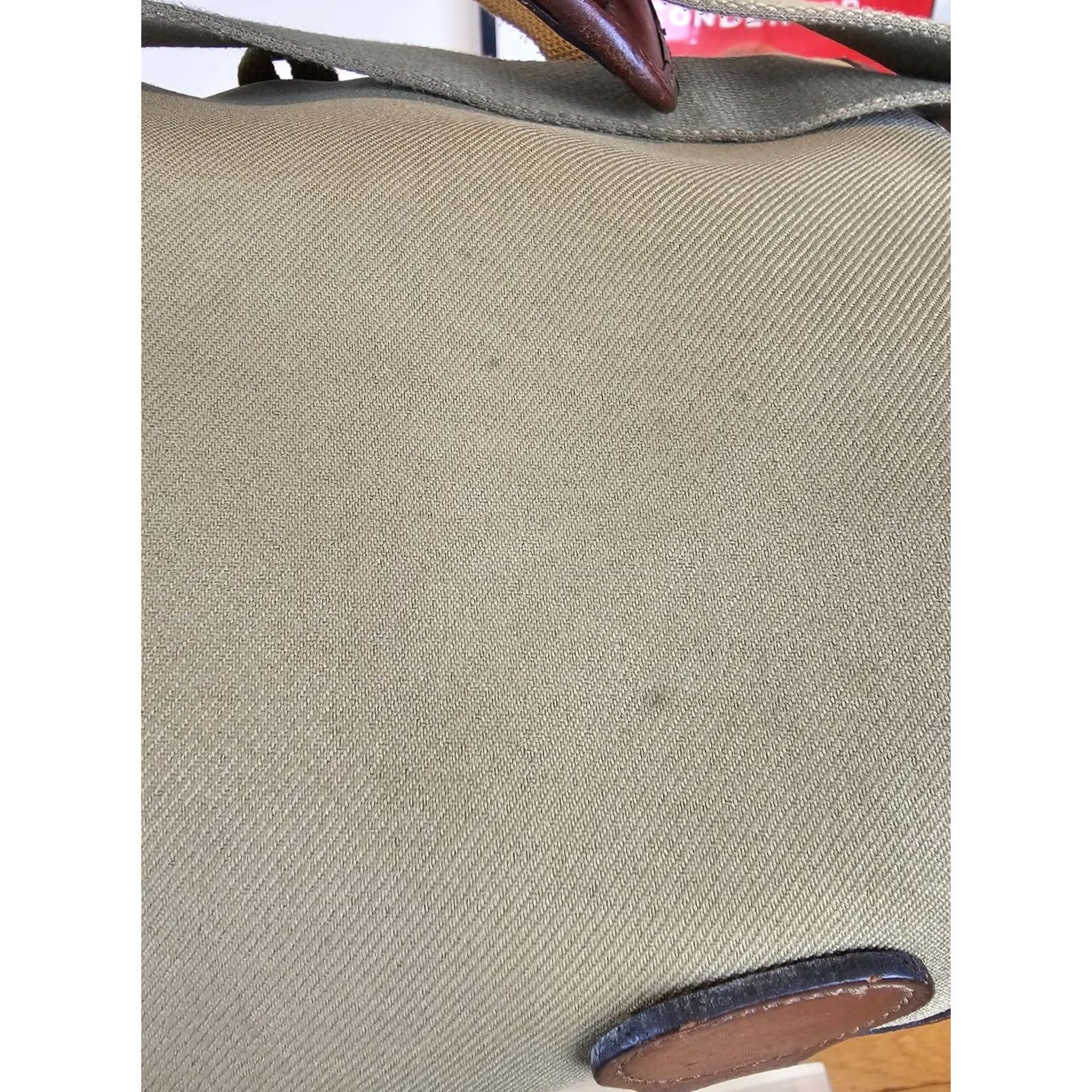 Vintage VINTAGE Billingham CAMERA Shoulder Bag CROSS BAG with Leather Trim - Beige Canvas Leather Size ONE SIZE - 4 Thumbnail