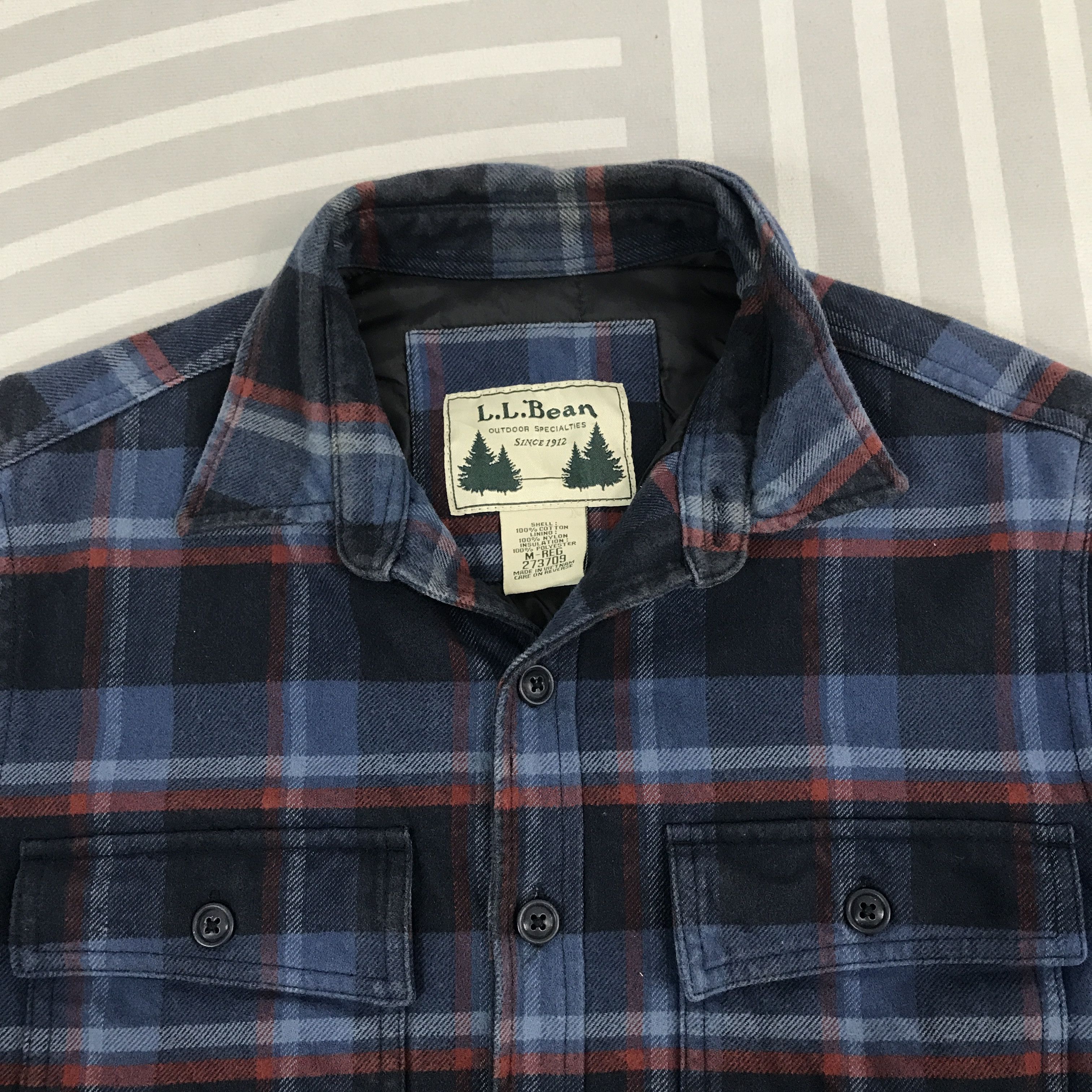 L.L. Bean × Vintage Vintage L.L Bean flannel button Jacket Size US L / EU 52-54 / 3 - 8 Thumbnail